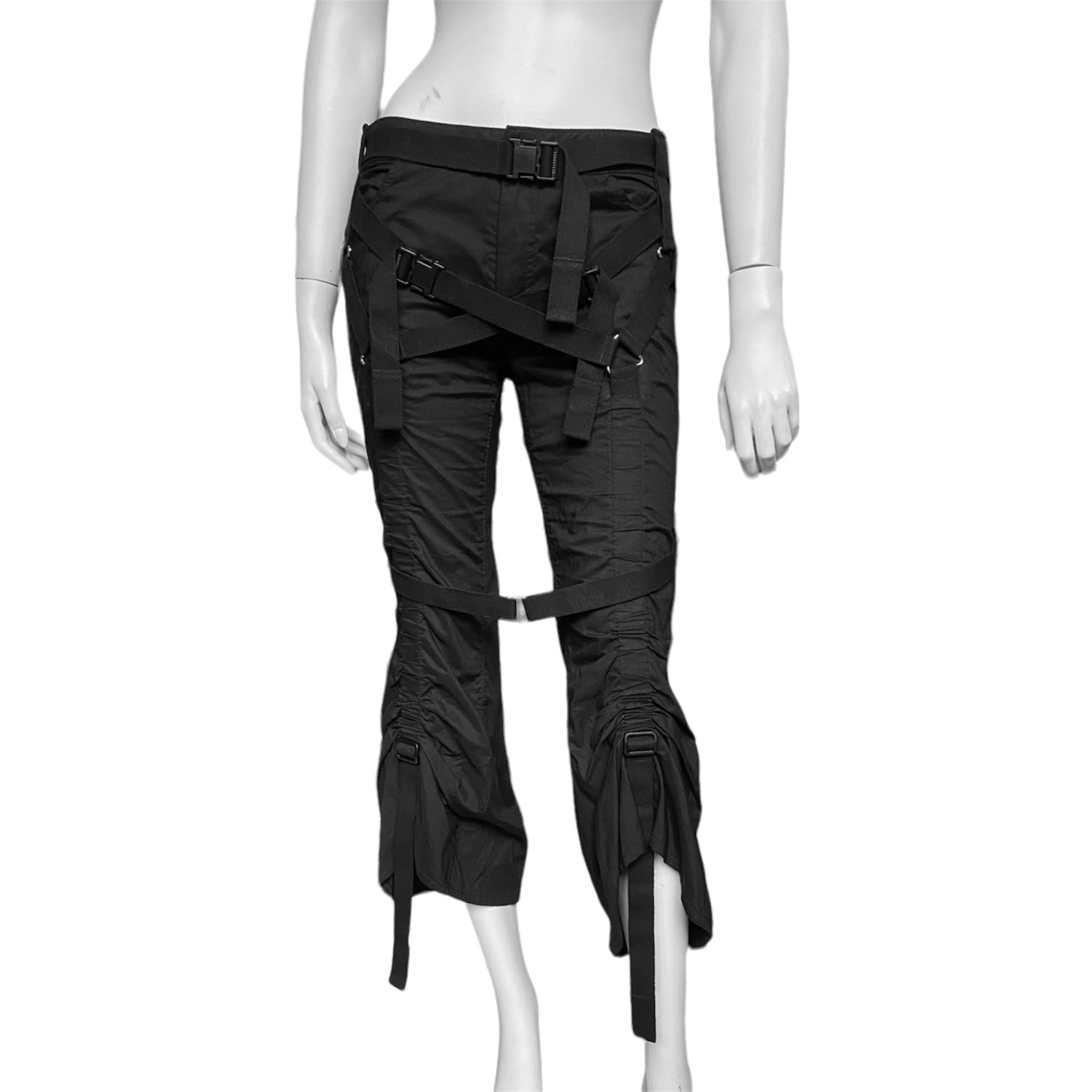 Junya Watanabe 2003 spring black bondage parachute pants S