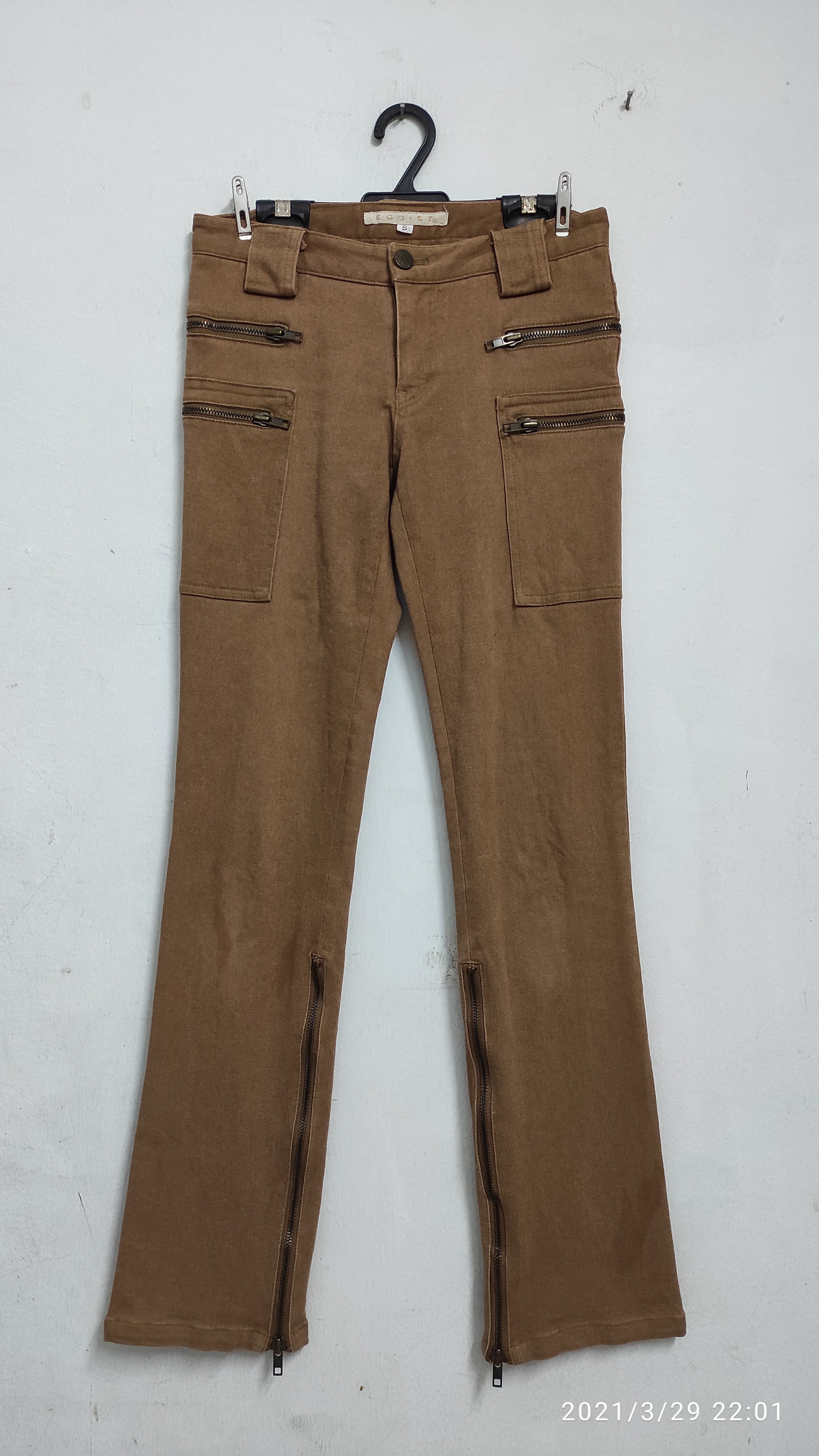 Japanese Brand - Archive EGOIST Punkers zipper elastic skinny pants - 1