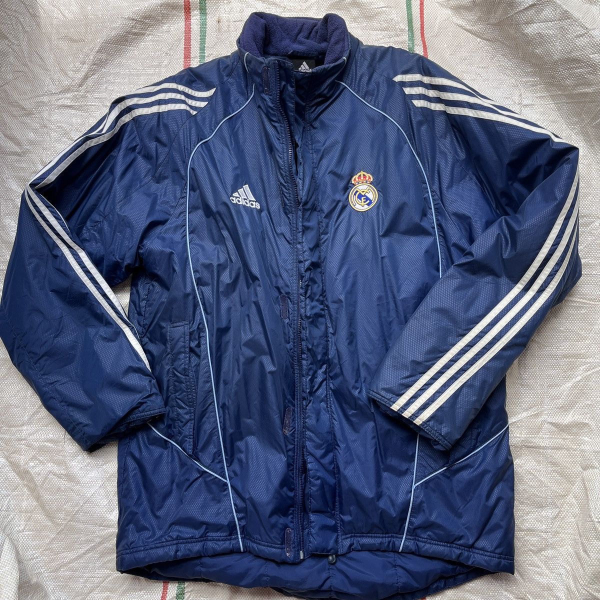 Vintage Adidas Real Madrid Coach Sweater Jacket Year 2005 - 18