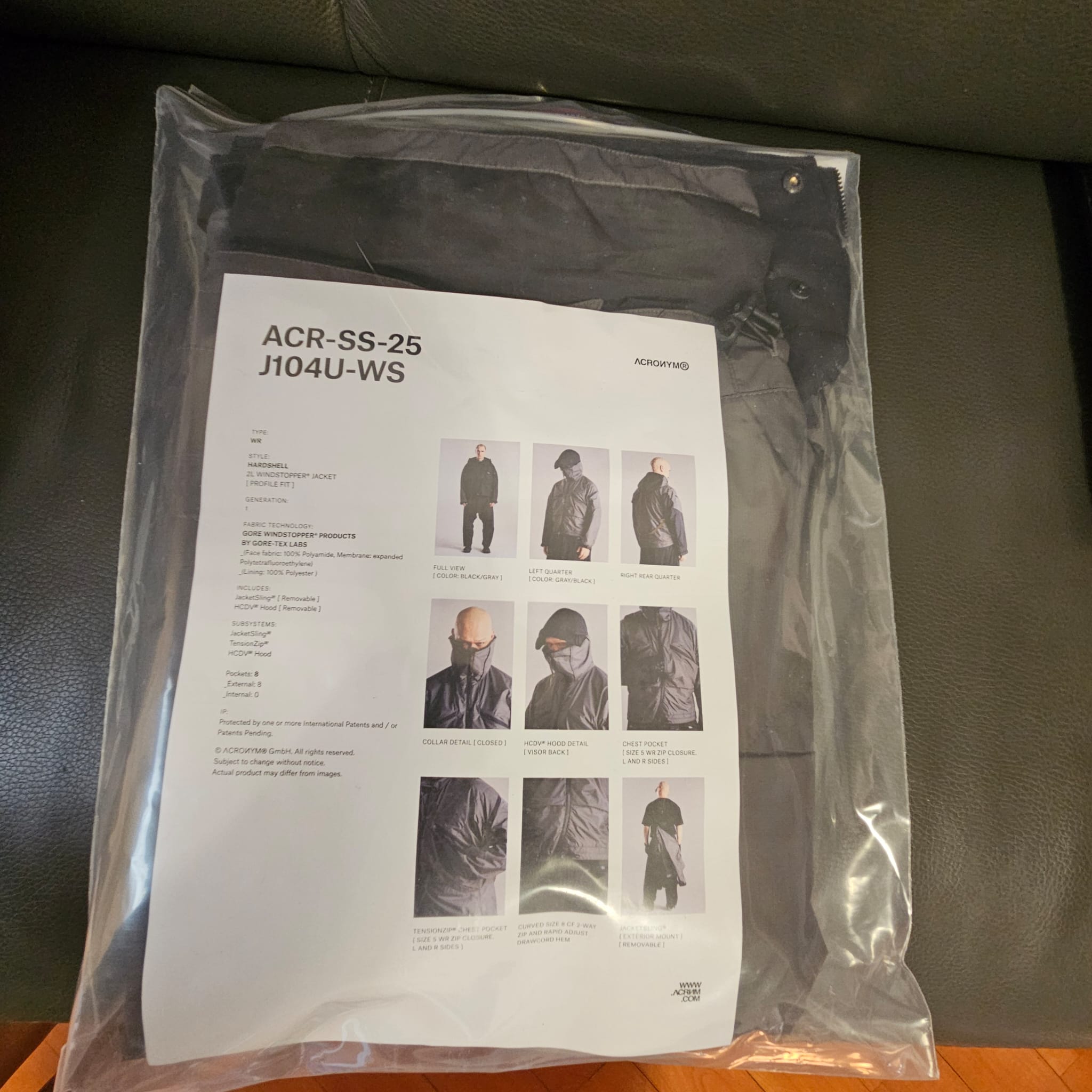 ACRONYM j104u-ws Gray Black | idlefish | REVERSIBLE