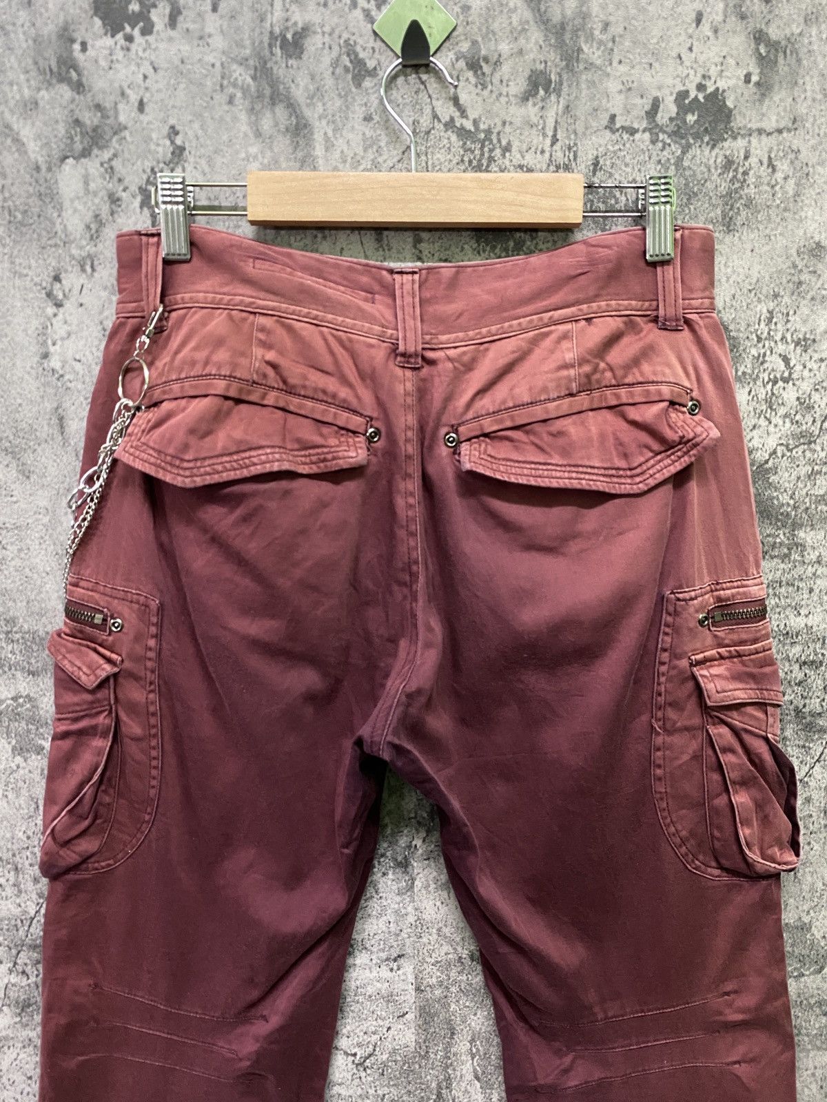 Designer - Japan Brand HVC Multipocket Cargo Super Faded Pants - 12