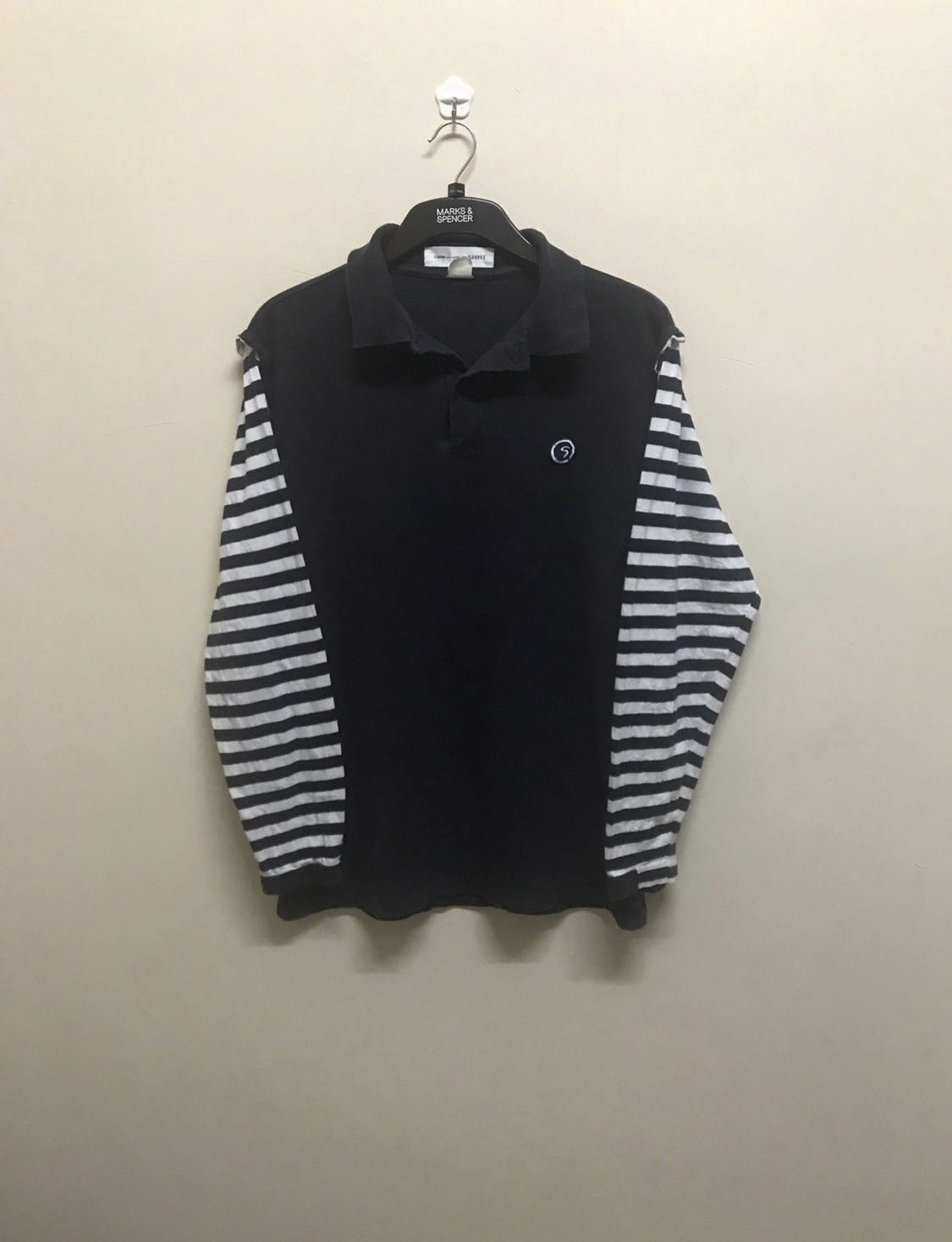 COMME DES GARCONS SHIRT POLO LONG SLEEVE STRIPE - 1