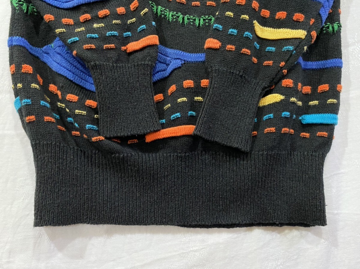 Japanese Brand - Enricodomani Colourful Knitted Pattern Sweater Pullover - 5