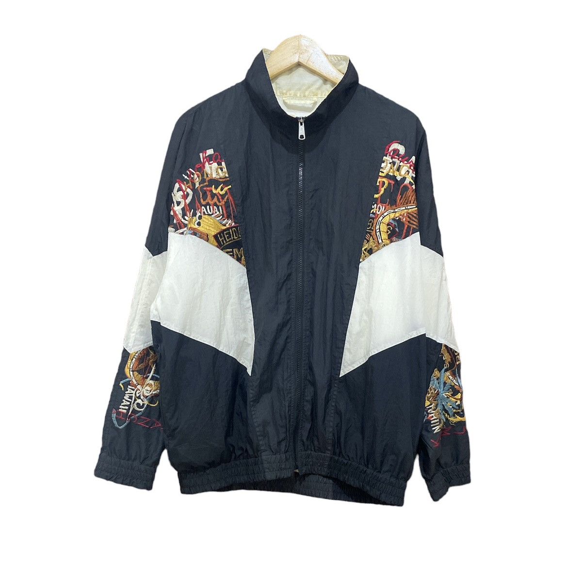 Vintage 90s Doublet Hawaii Embroidery Jacket Made Japan - 1