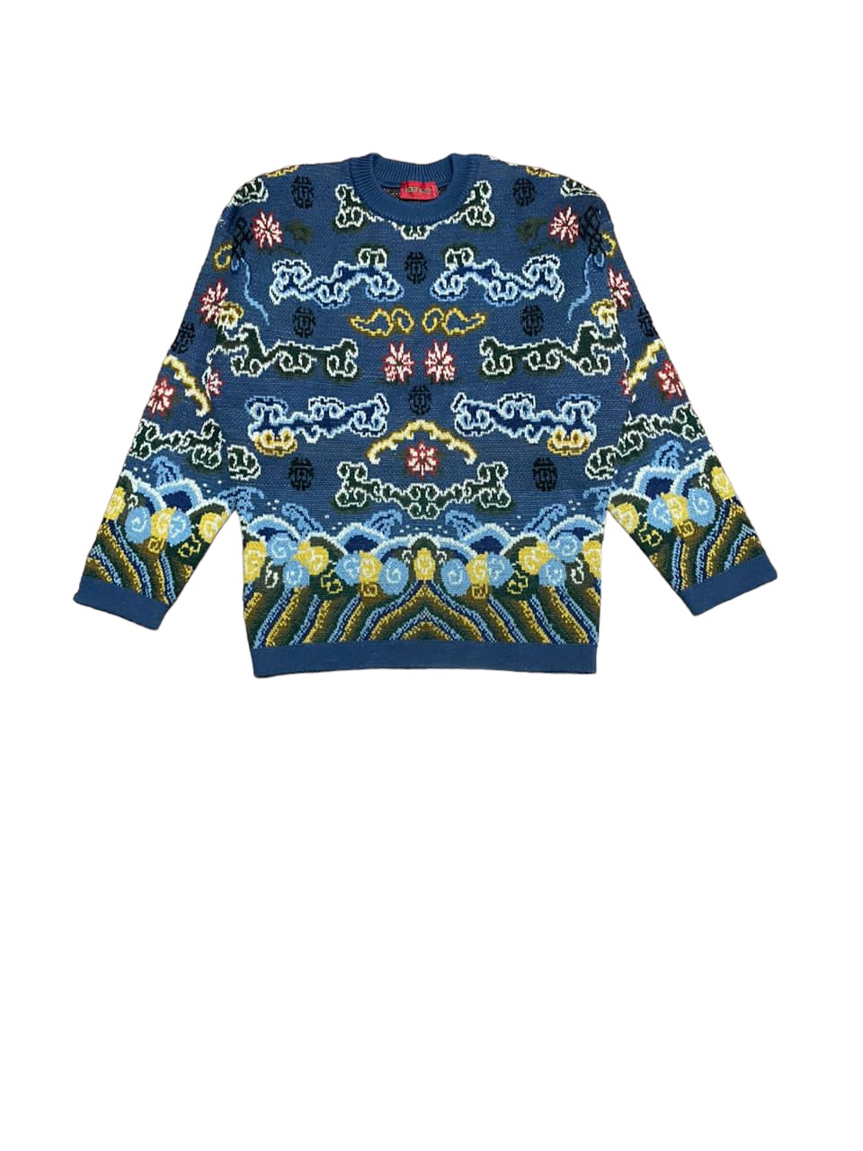 Rare🔥Kenzo AOP Knitted Iconic Cloud Distressed Sweater - 3