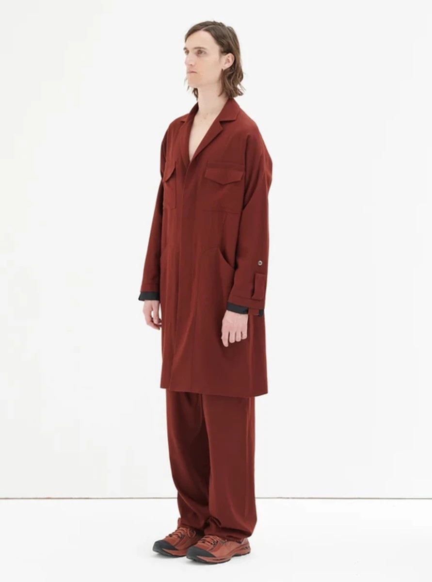 Yann RED LORO PIANA RAIN SYSTEM® WOOL coat - 8