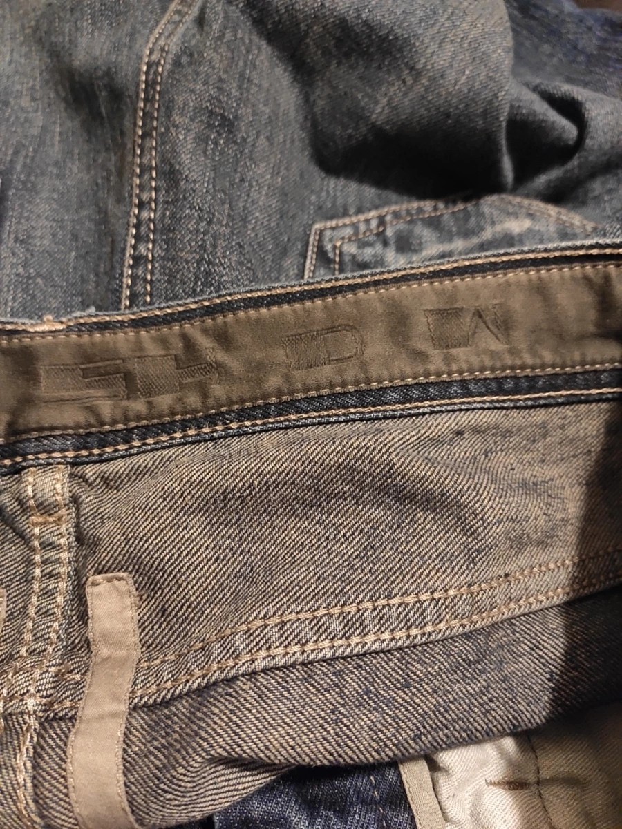 Rare collapse denim pants - 4