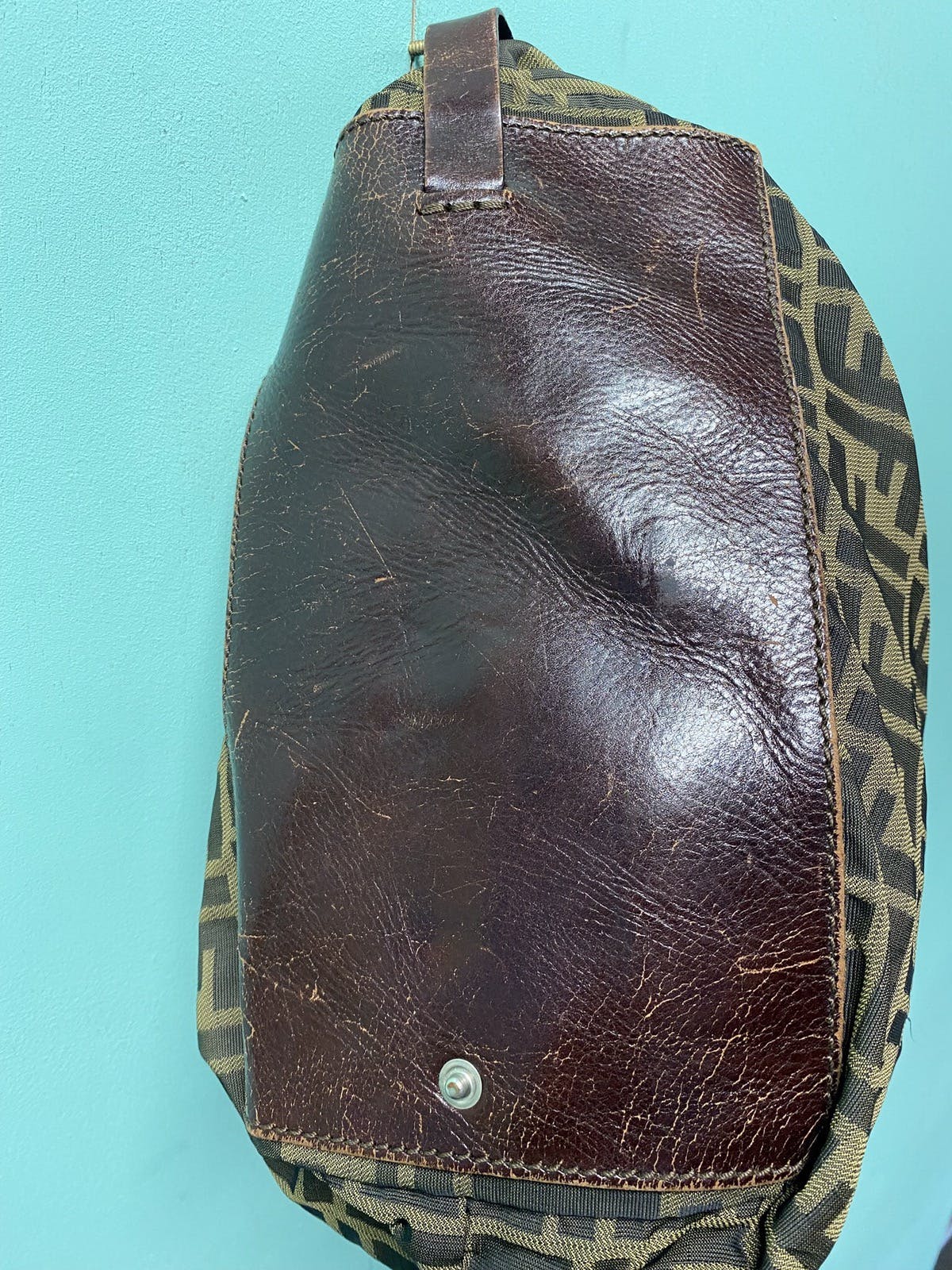 Authentic Fendi Zucca Monogram Tote Shoulder Bag - 23