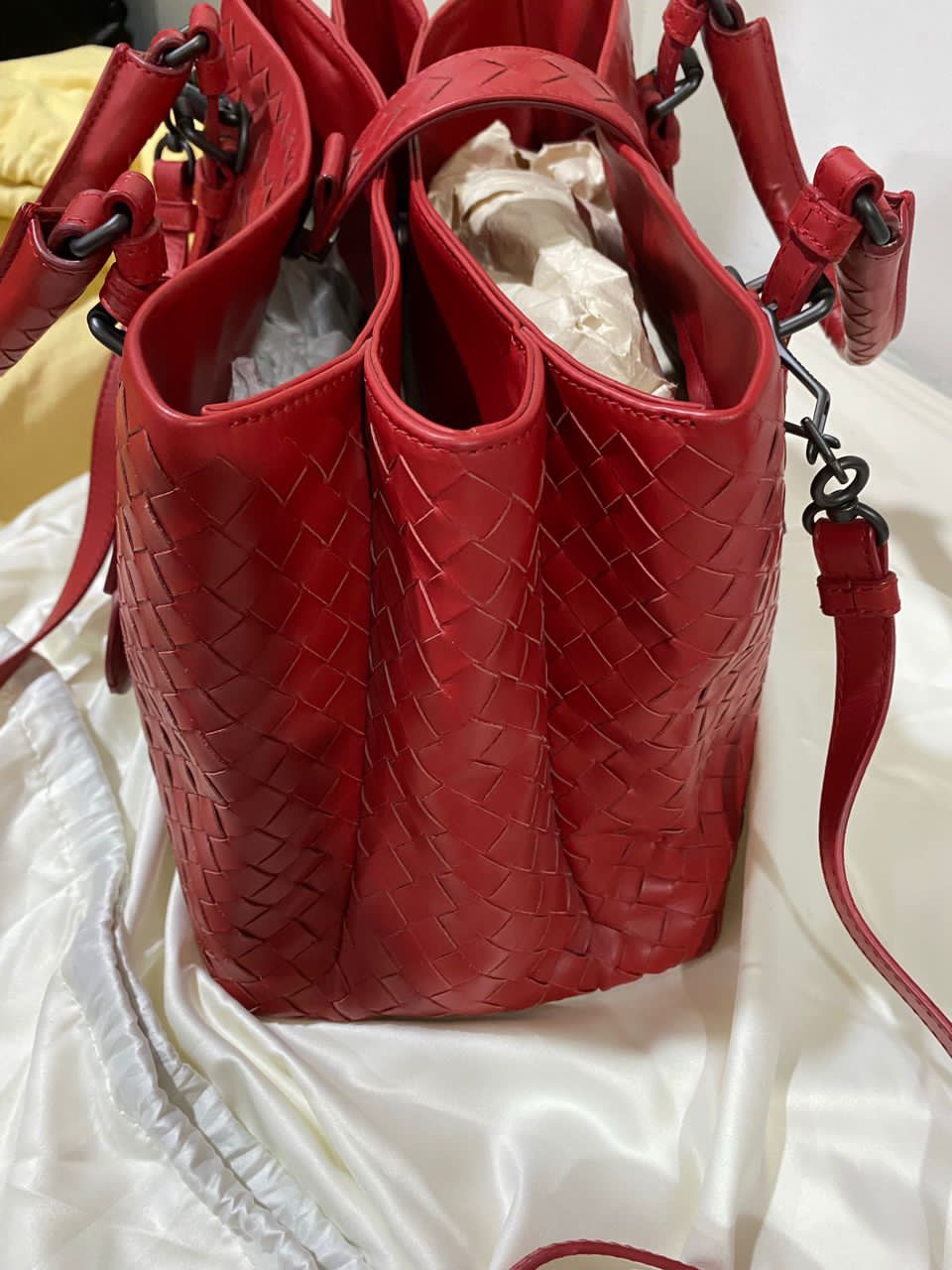 Authentic BOTTEGA VENETA women Handbag Borsa Pchv Leggera - 3