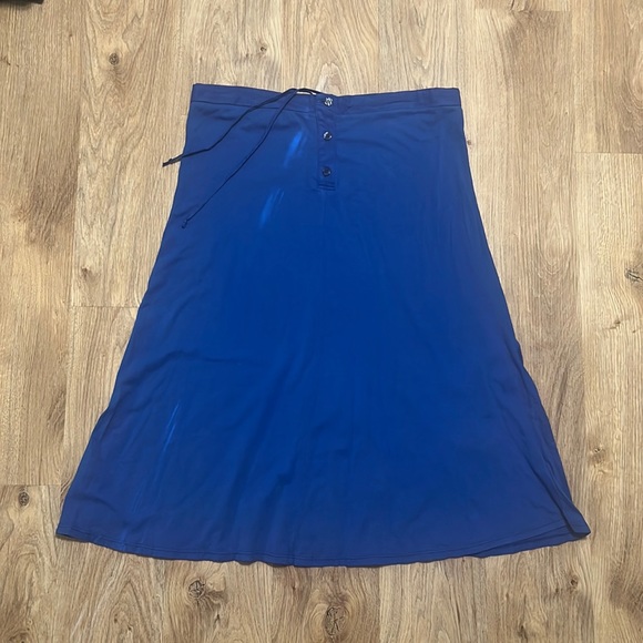 James Perse Bright Blue Midi Skirt - 1