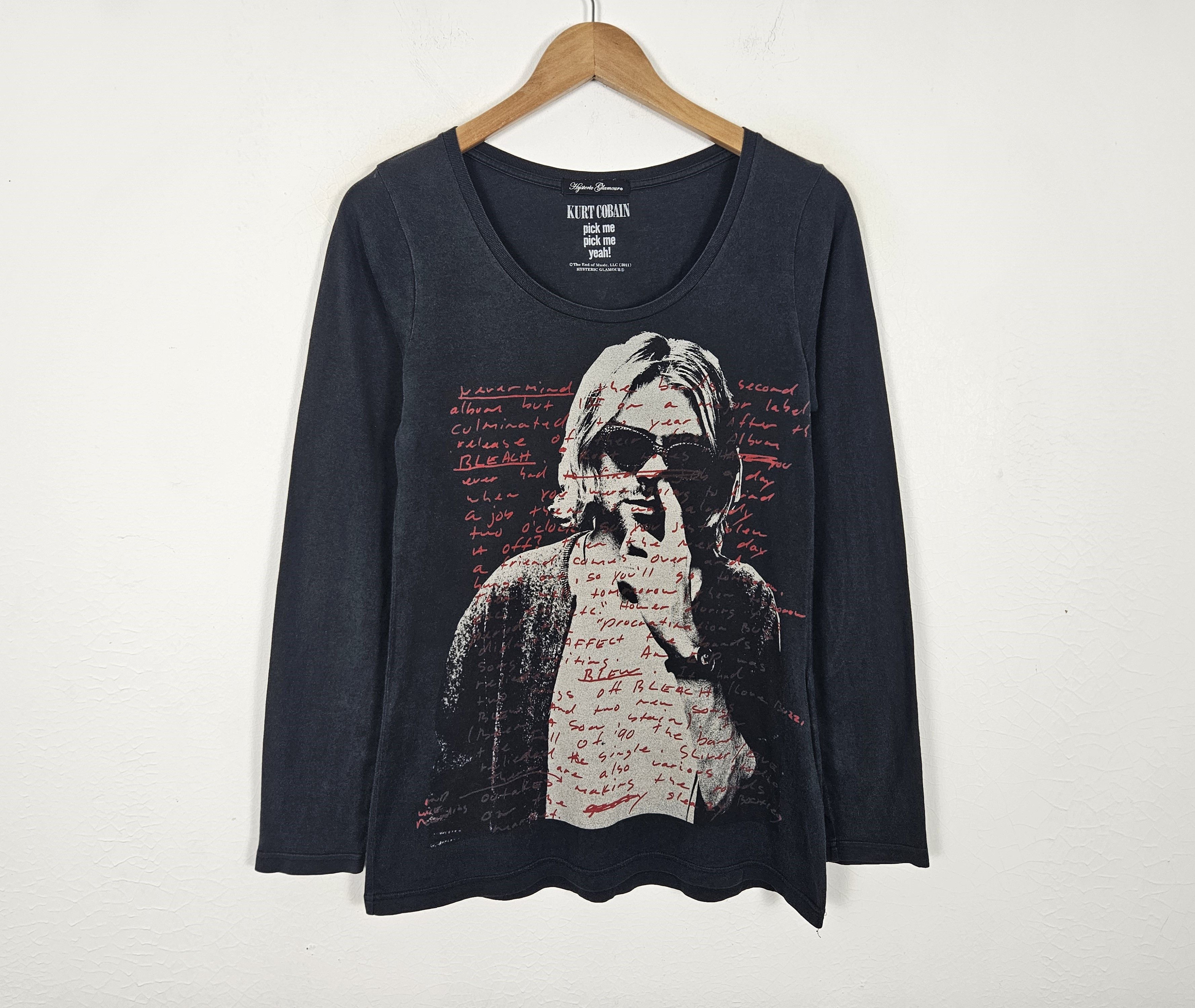 Hysteric Glamour Kurt Cobain Nirvana Pick Me Yeah Shirt - 2