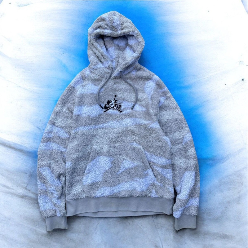 Nike Air Jump Man Jordan Camo Sherpa Fleece Hoodies - 1