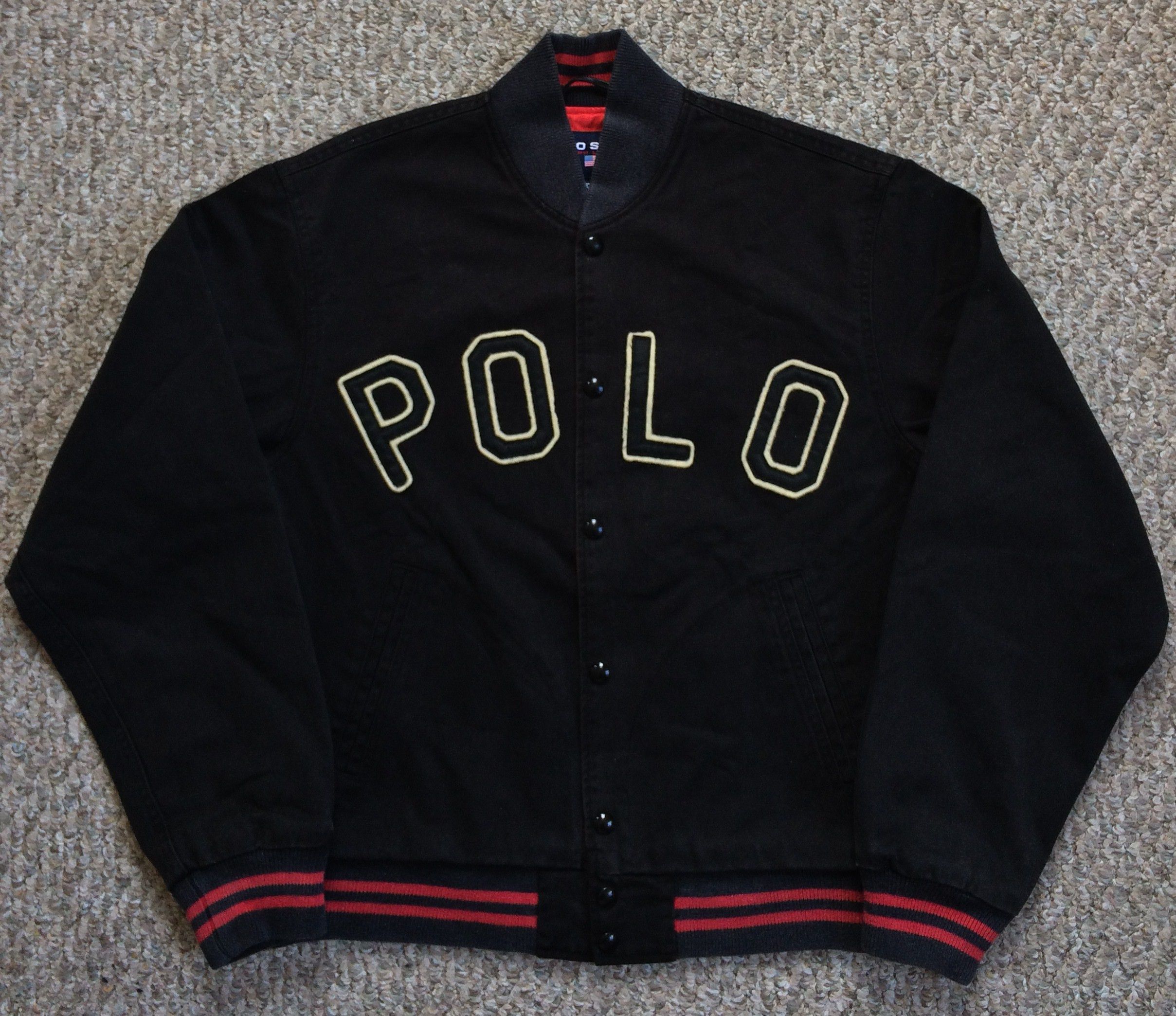 90s Polo Ralph Lauren Tiger Head Varsity Jacket - 6