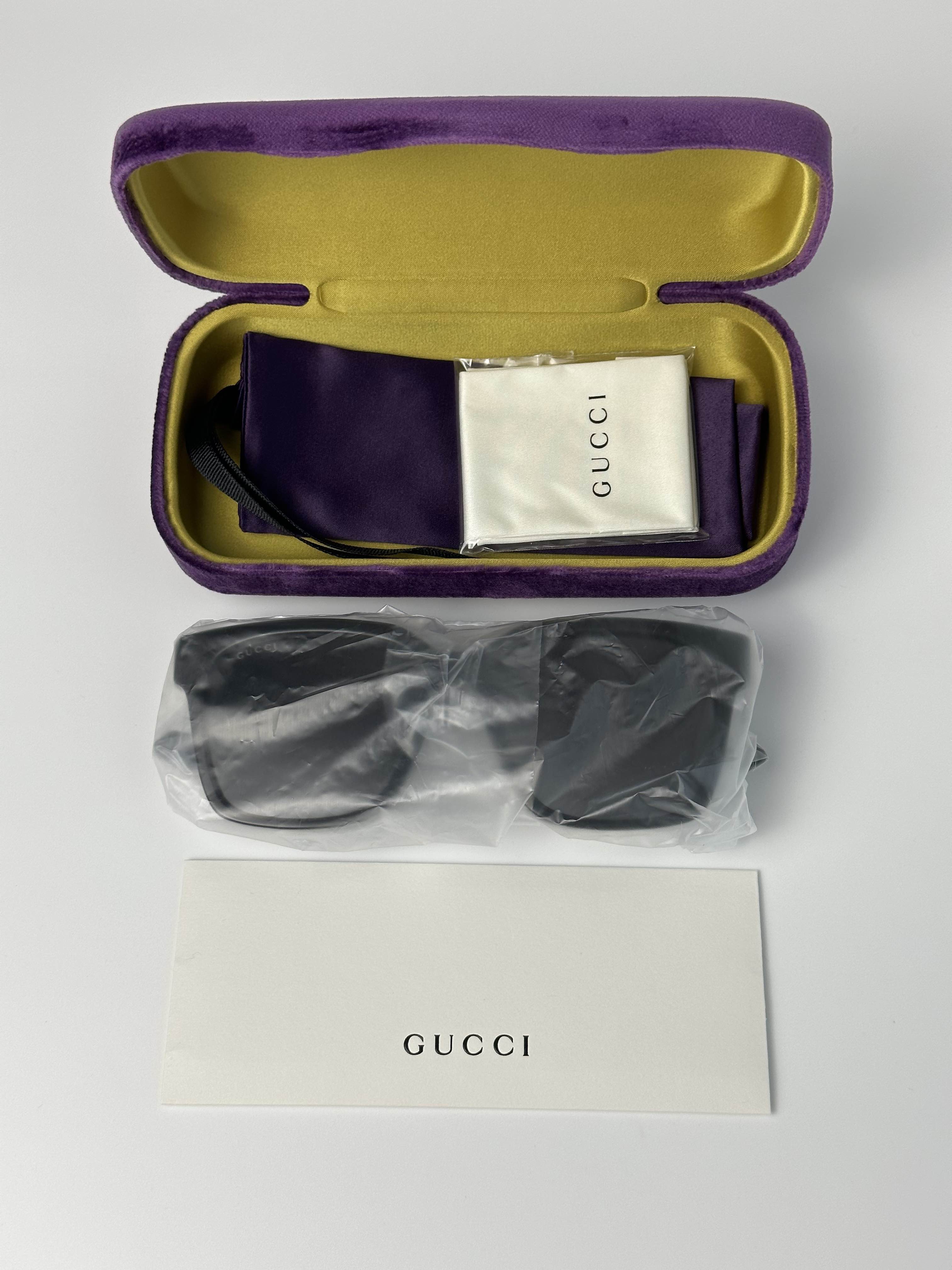 BRAND NEW GUCCI GG0965SA 001 Black/ Grey Unisex Sunglasses - 6