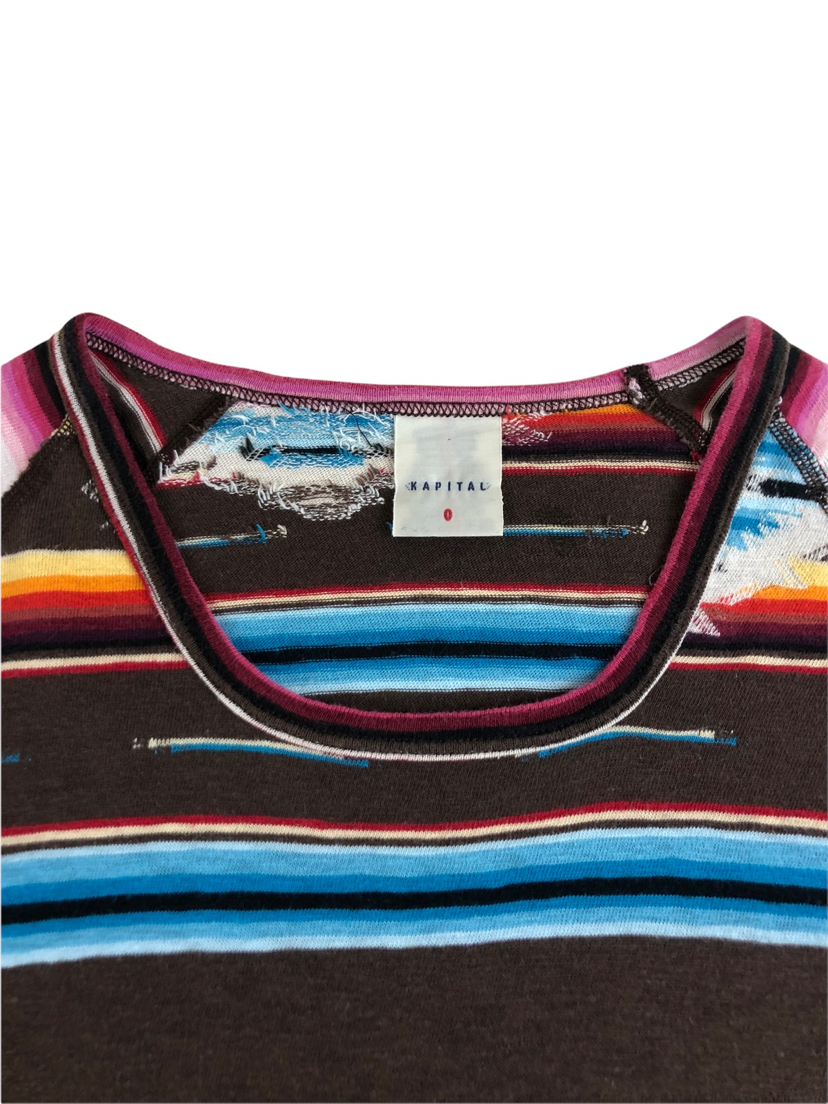 Vintage Kapital Aztec motif Cotton Knit Tshirt - 6