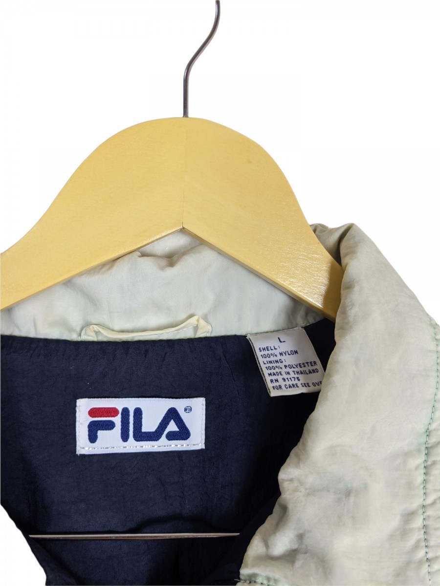 Fila - 90s Oversized Sweater Light Jacket Nylon - 5