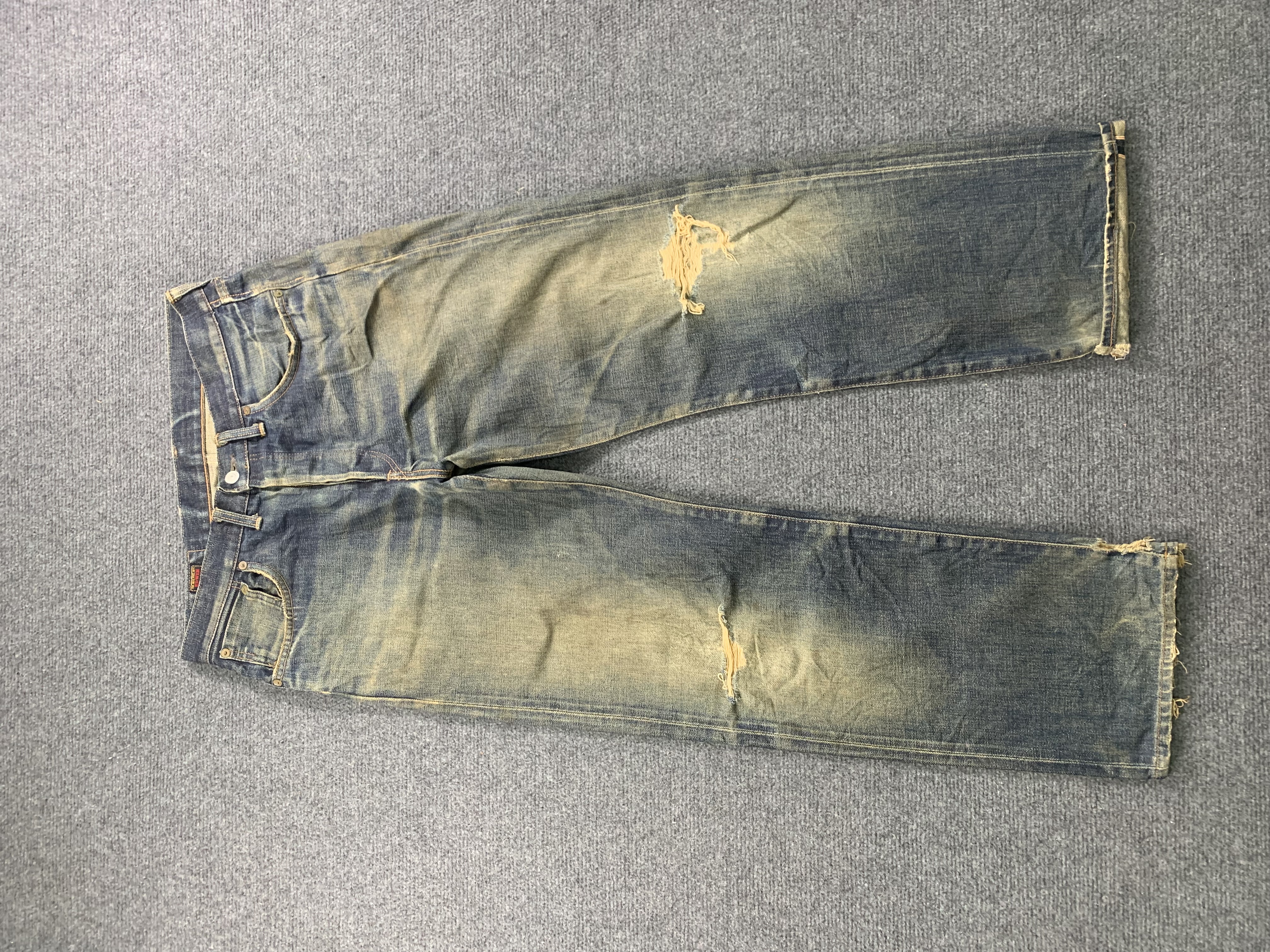 Edwin - Vintage Edwin 505SX Selvedge Faded Blue Jeans