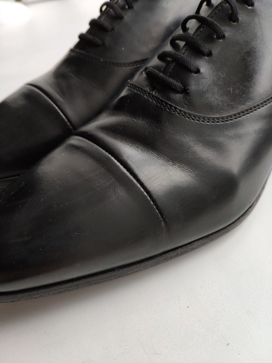 Premiata - Stitched black derbies.Like Saint Laurent A1923 Poell - 1