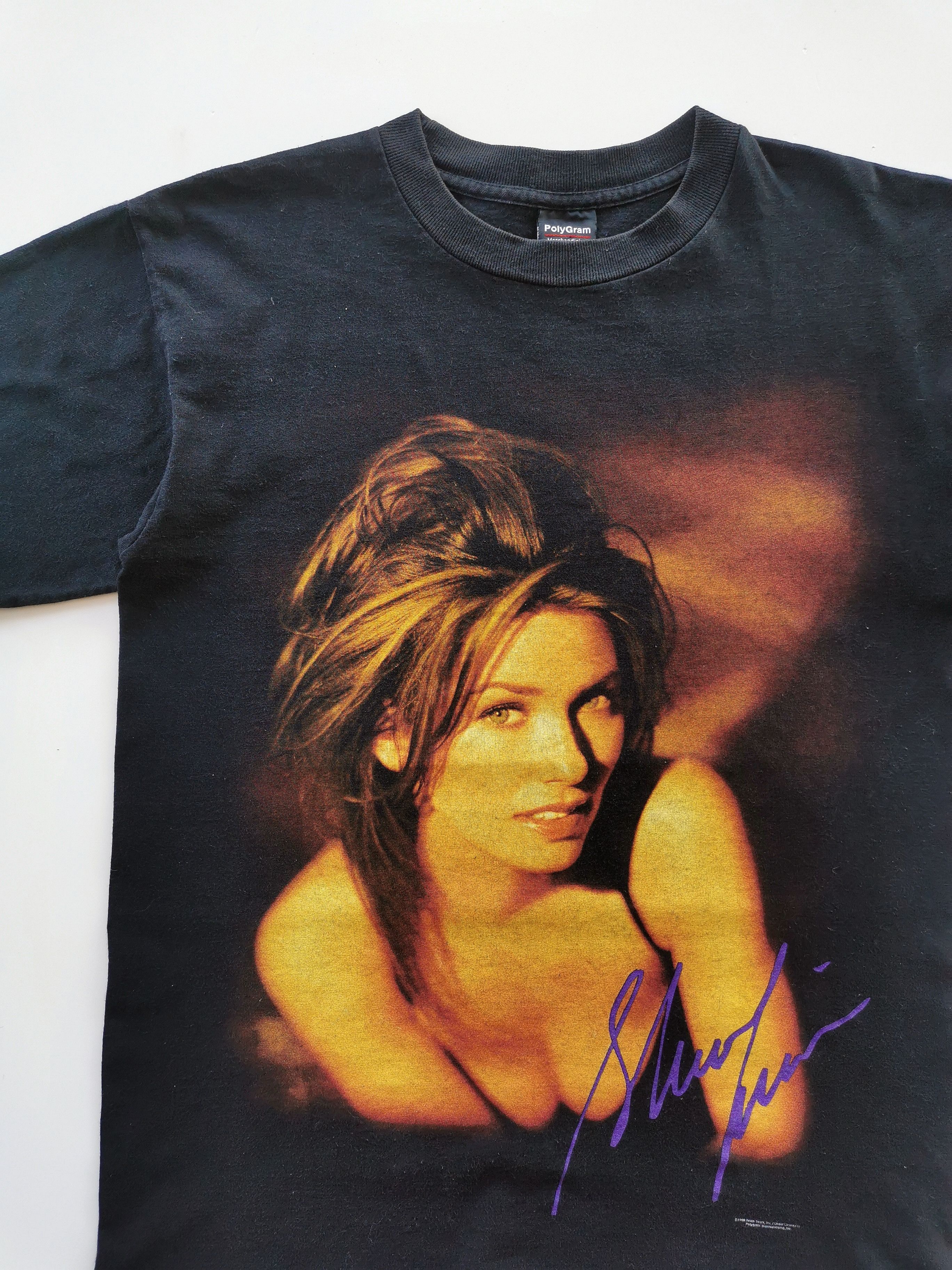 1998 Vintage Shania Twain Artist Singer Tshirt - 3