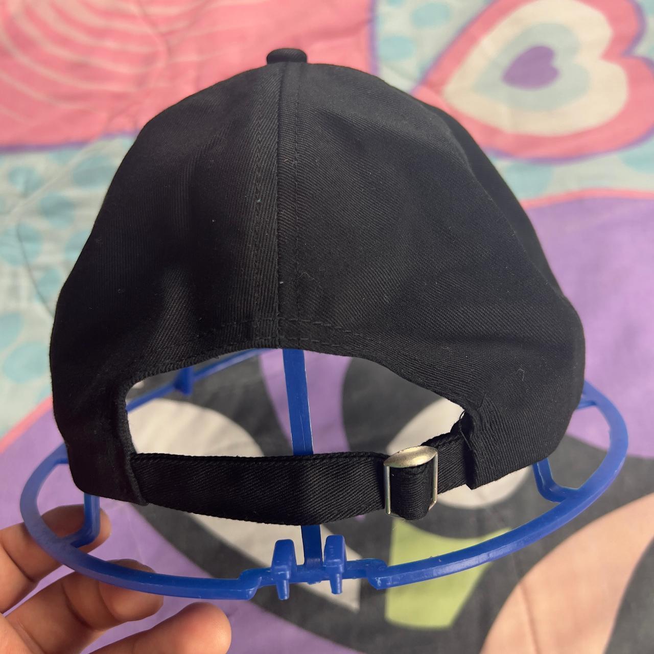 Black Demon Slayer Embroidered adjustable dad hat cap - 3