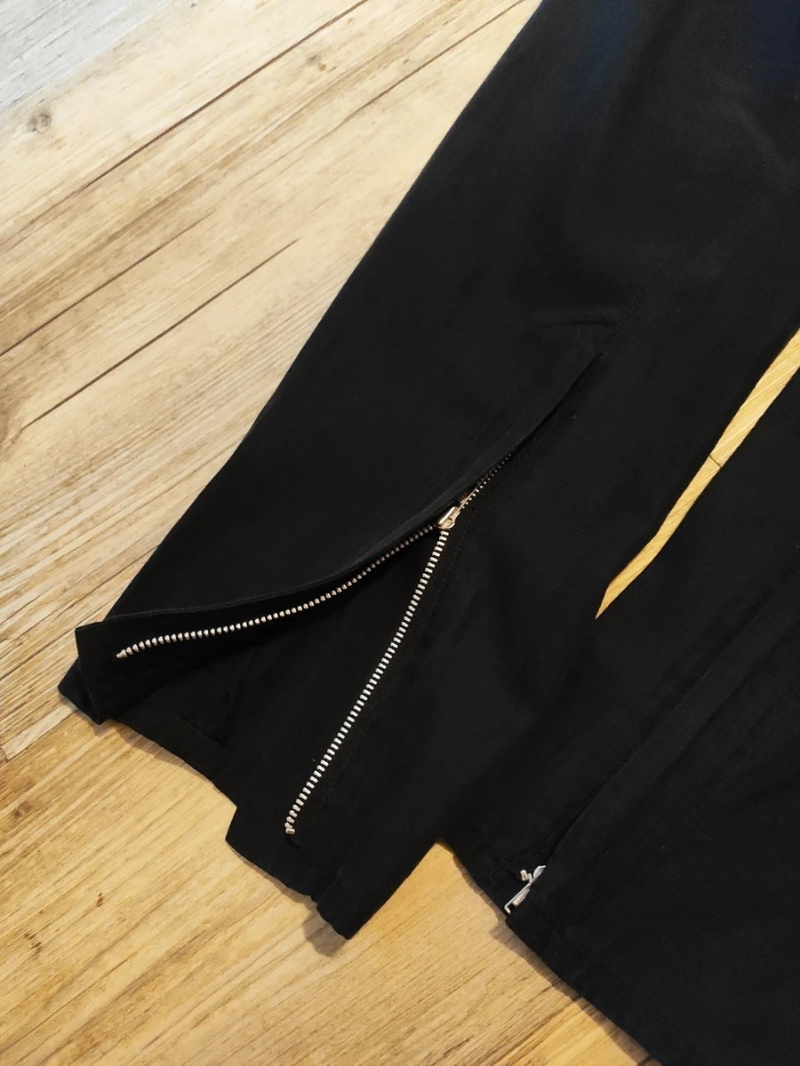 Zipped silk/cotton trousers.Like Layer-0 or Devoa - 3