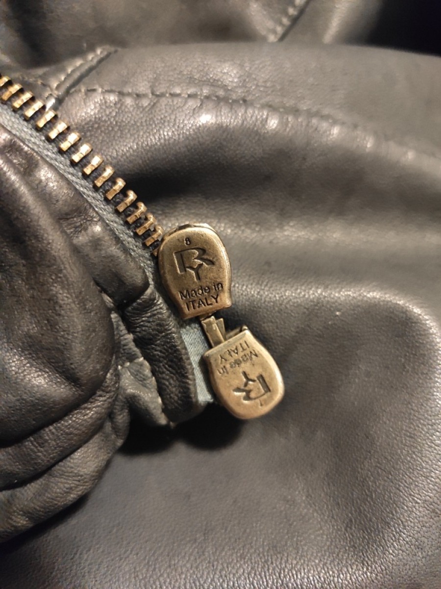 Giorgio Brato - Washed leather biker jacket.Like GUIDI or Julius - 9