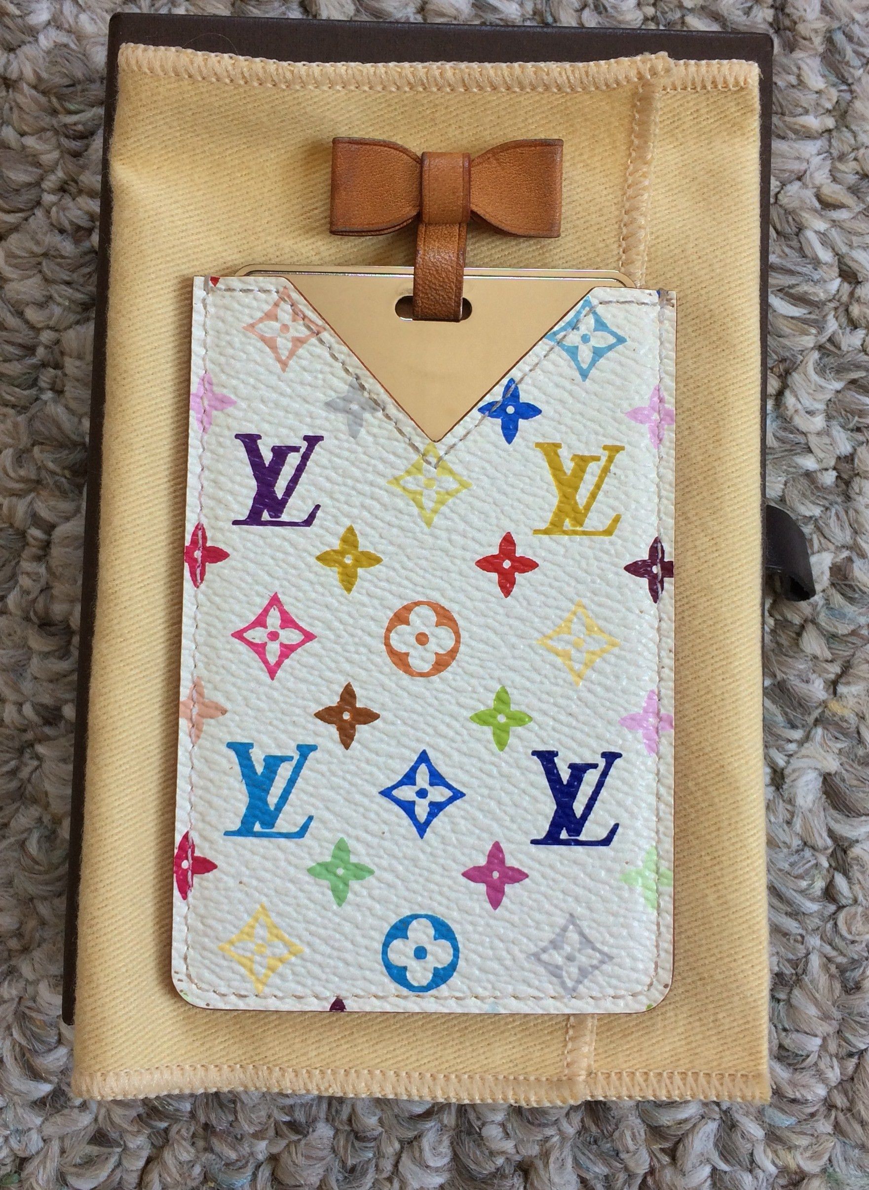 S/S 2003 Vuitton x Murakami Monogram Card Holder+Mirror - 1