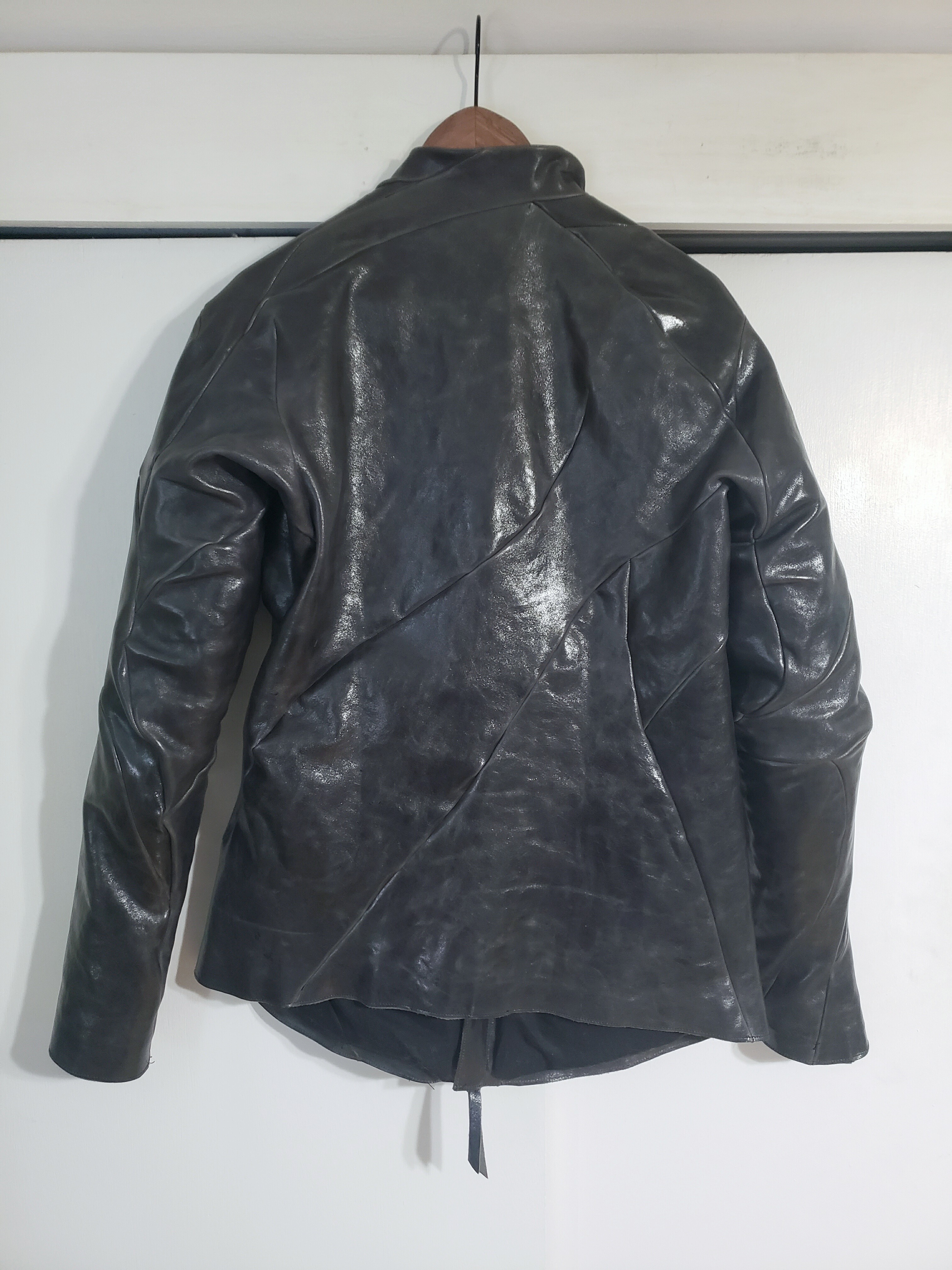 Distortion Horsehide Fencing Leather Jacket - 2