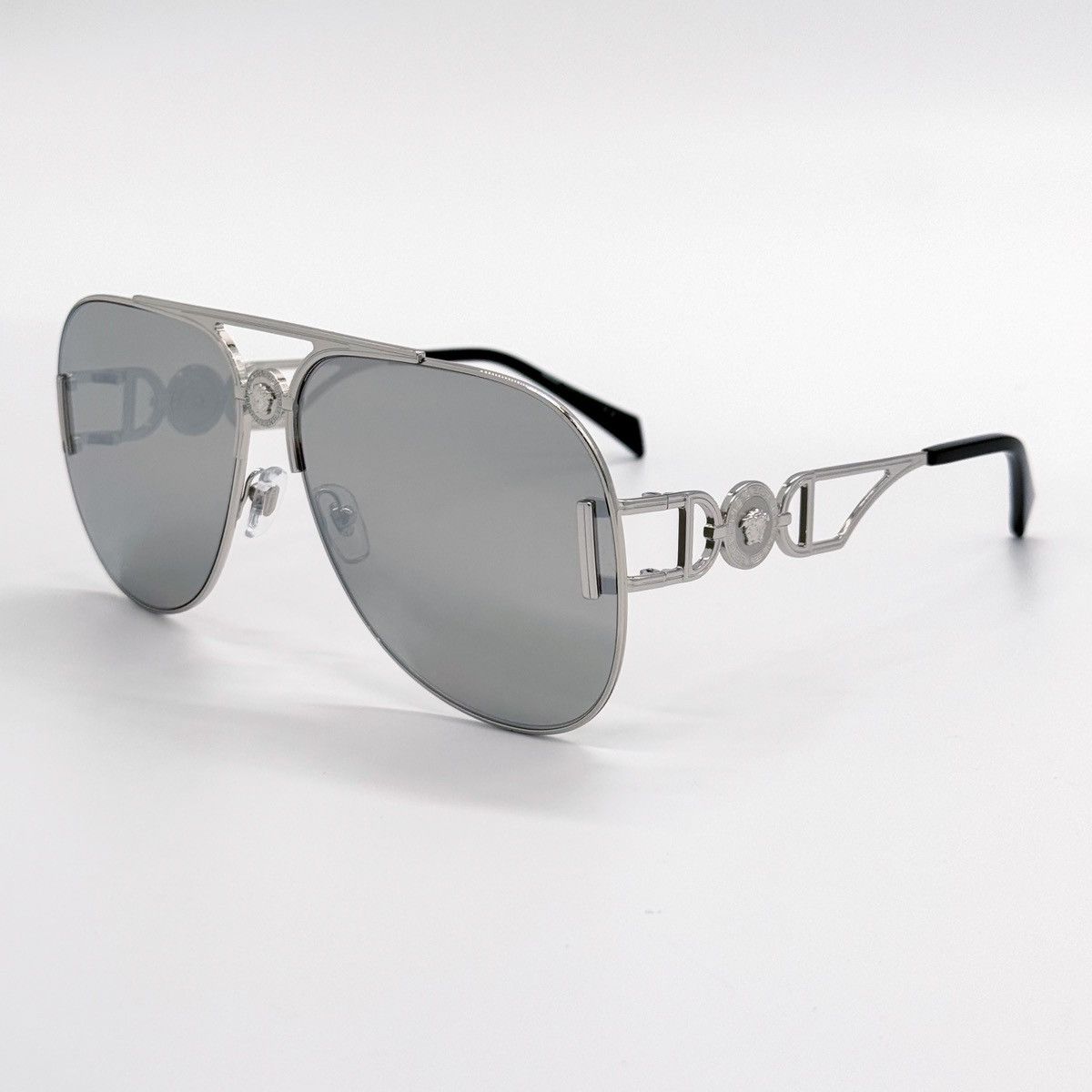 NEW VERSACE MOD 2255 10006G SILVER VE2255 1000/6G SUNGLASSES - 6