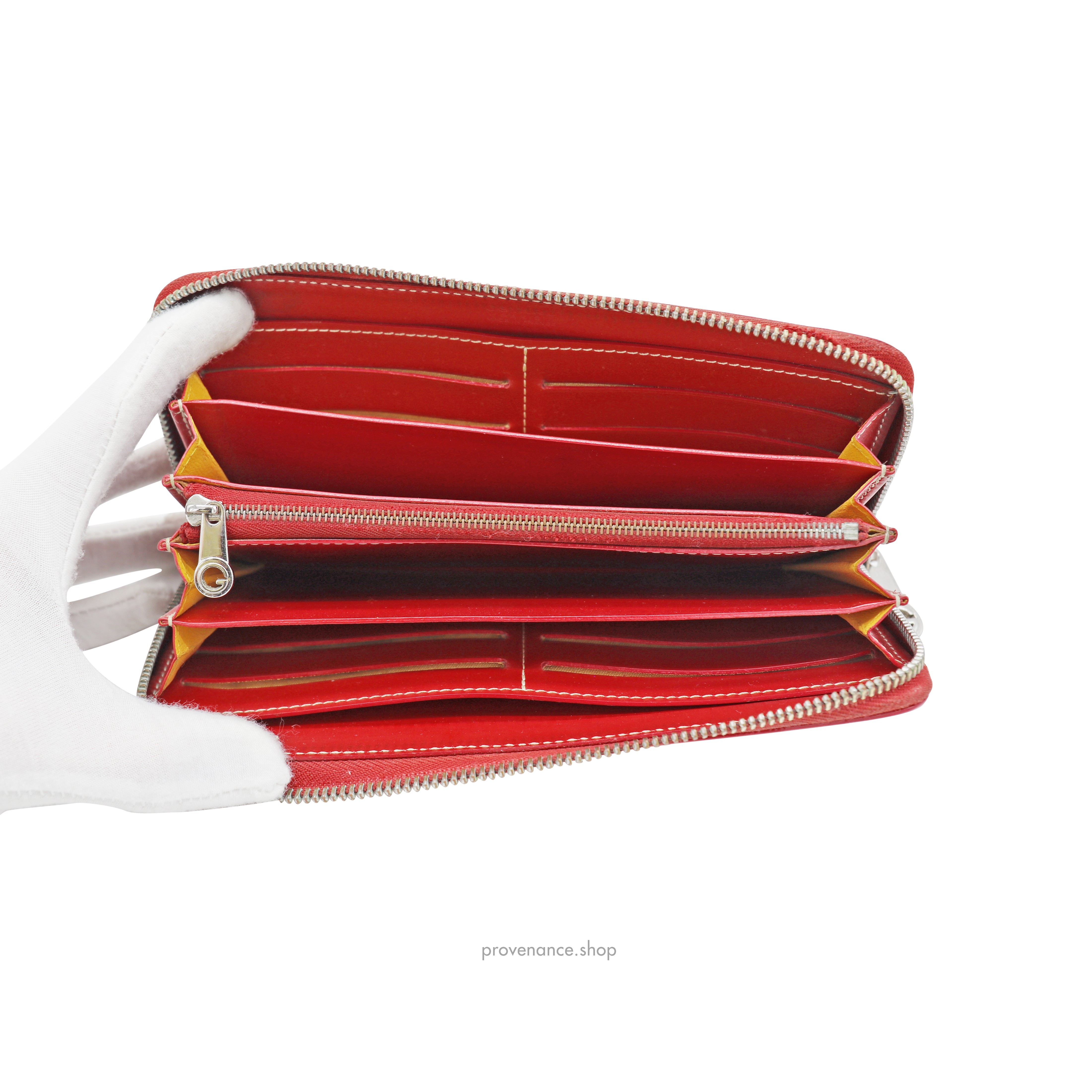 Matignon Long Wallet - Red Goyardine - 8