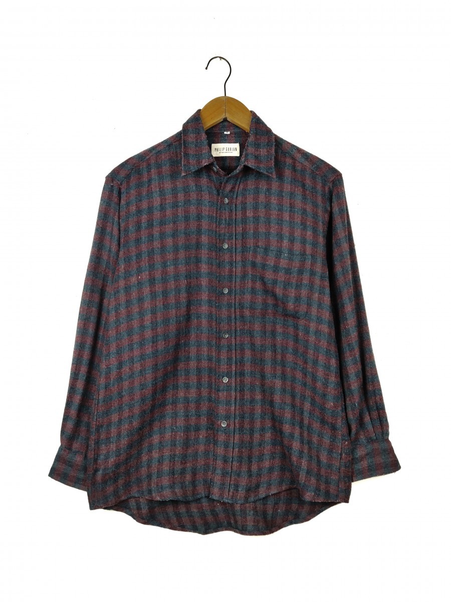 Designer - Phillip Gurian Small Checked Button Up Shirt Oxford - 1