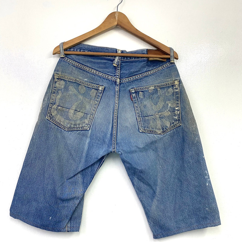 VTG DISTRESSED EVISU JEANS DENIM - 1