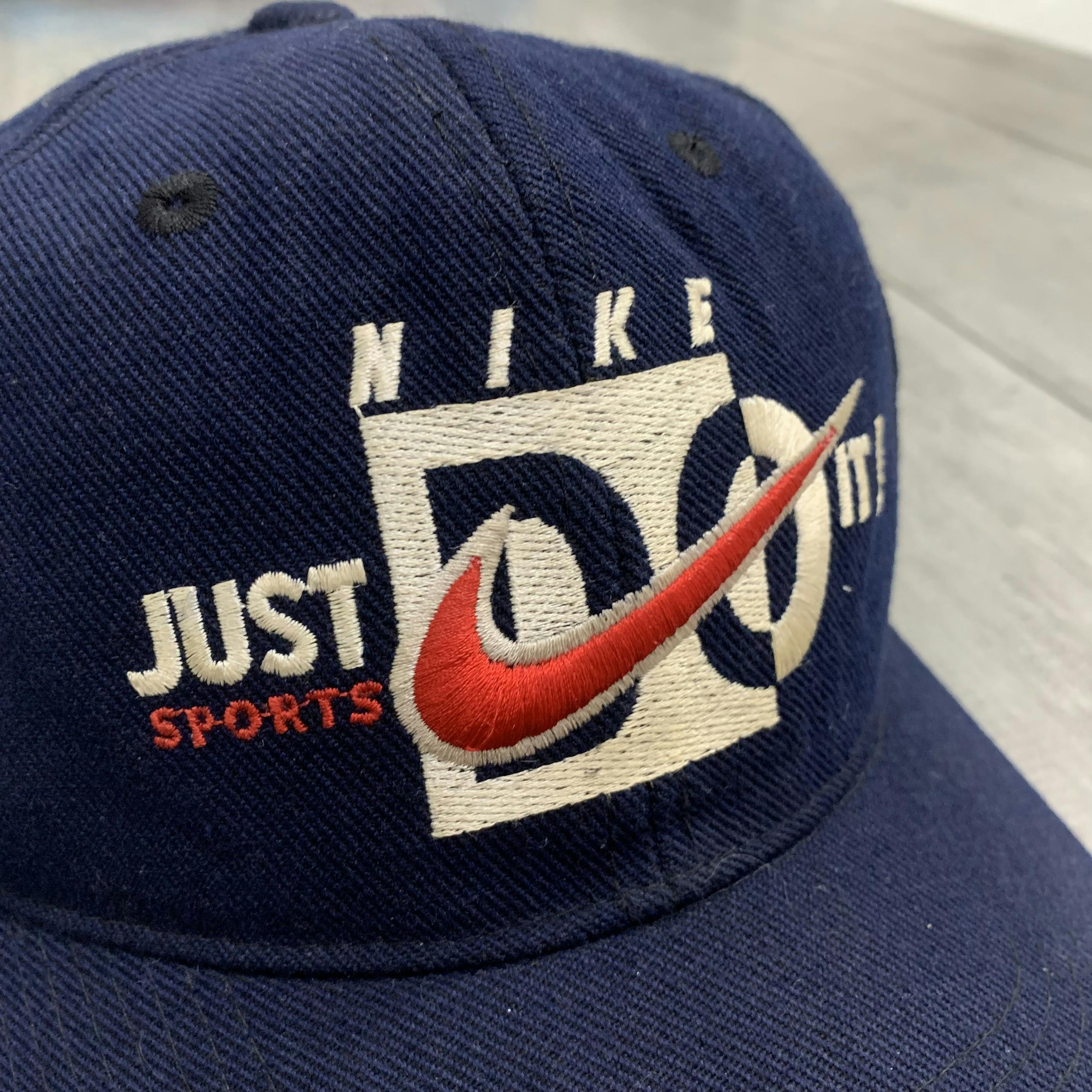 Vintage 90s Nike Embroidered Velcro Cap Hats - 3