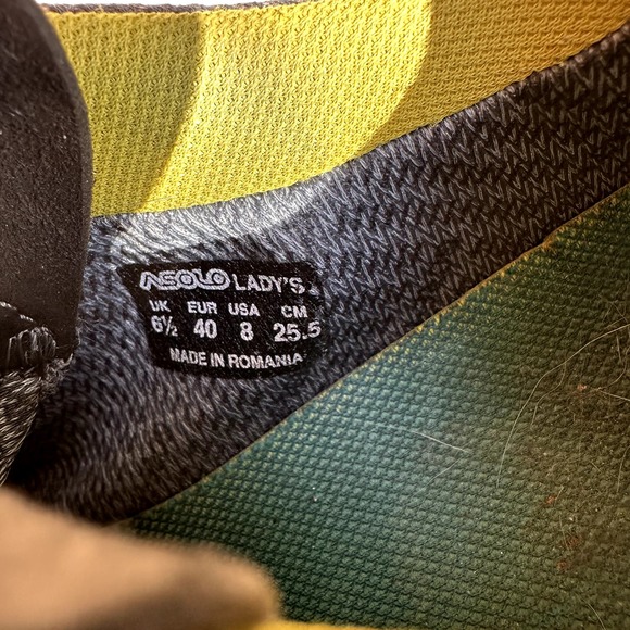 Asolo Gore-Tex GTX Megaton GV Waterproof Leather Hiking Shoes Gray Yellow 8 - 6