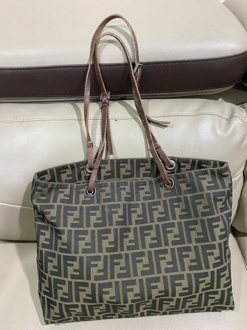 Authentic Fendi Zucca Monogram Tote Bag - 1