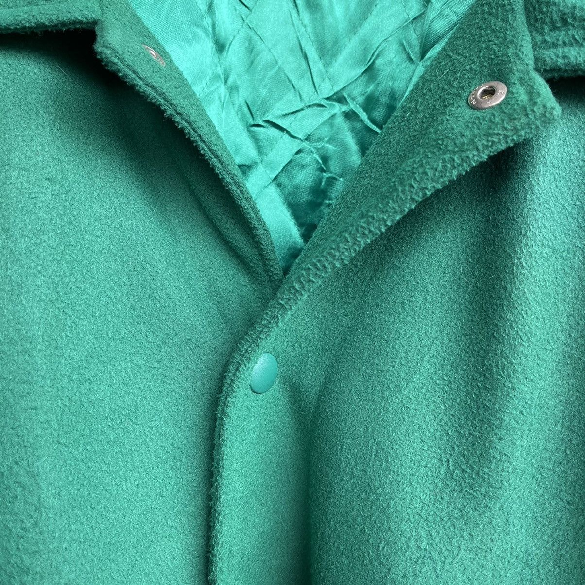 Vintage Adidas Descente Green Varsity Jacket Japan - 6