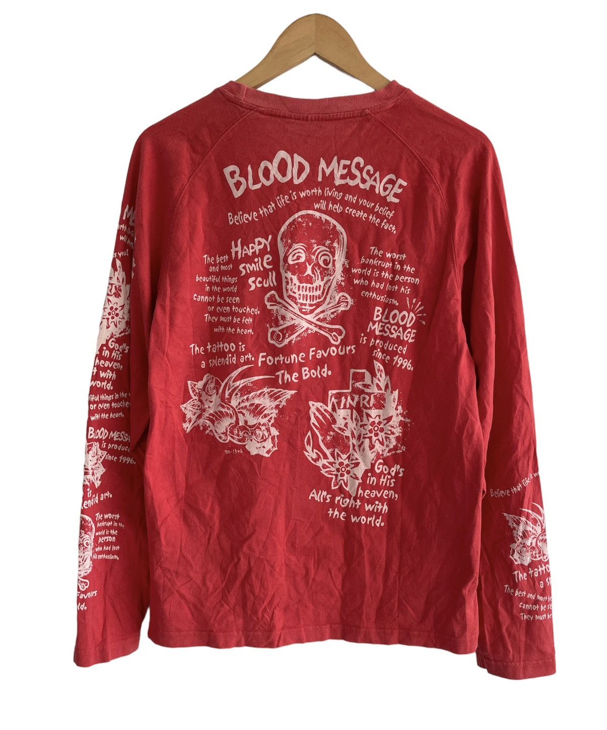 VINTAGE BLOOD MESSAGE TEE BY TEDMAN COMPANY - 2
