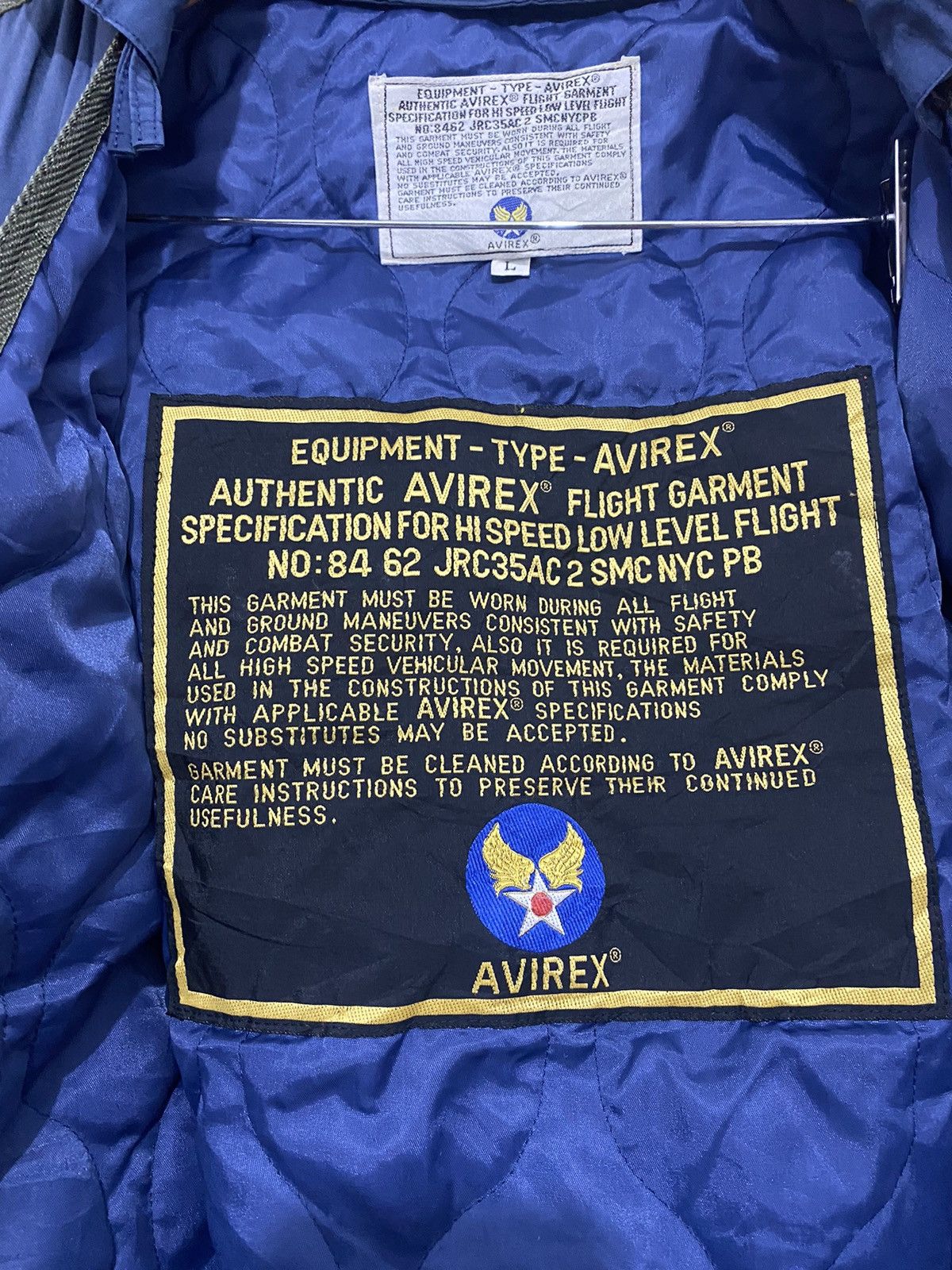 Vintage Avirex Navy Va-35 Multipocket Vest Jacket - 3