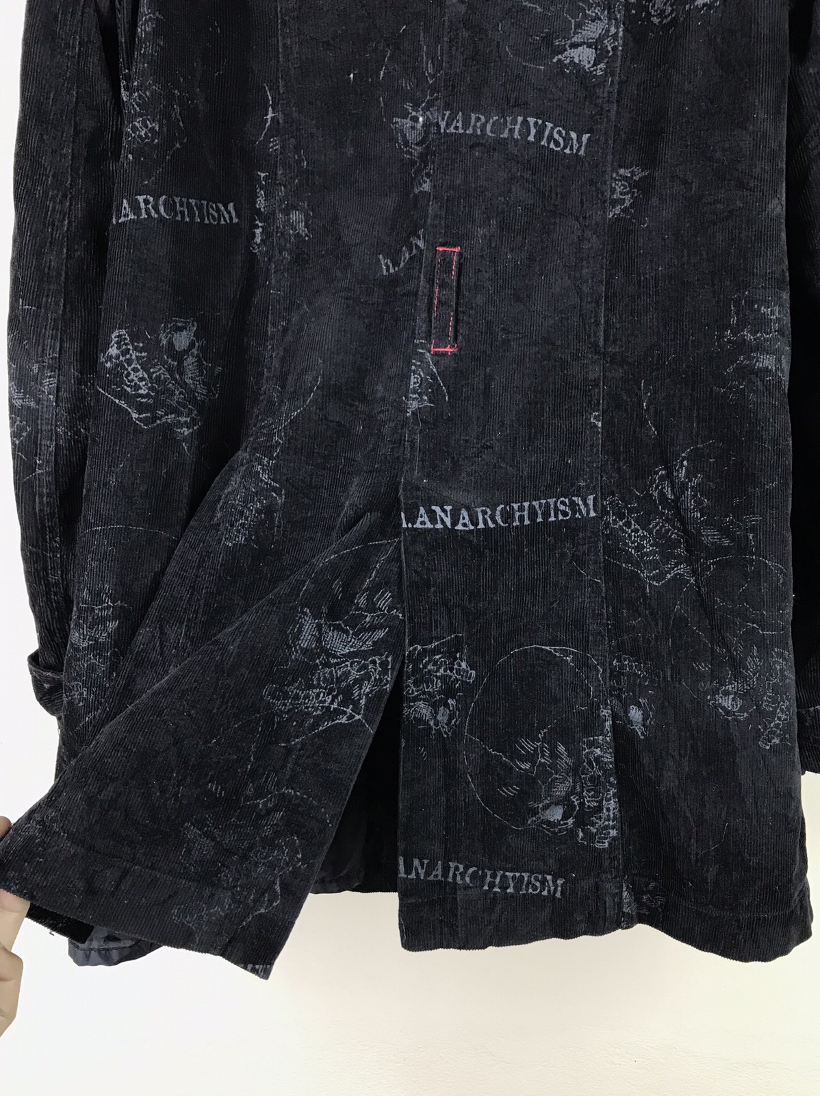Japanese Brand - H. ANARCHYISM h.naoto Punk Black Long Jacket