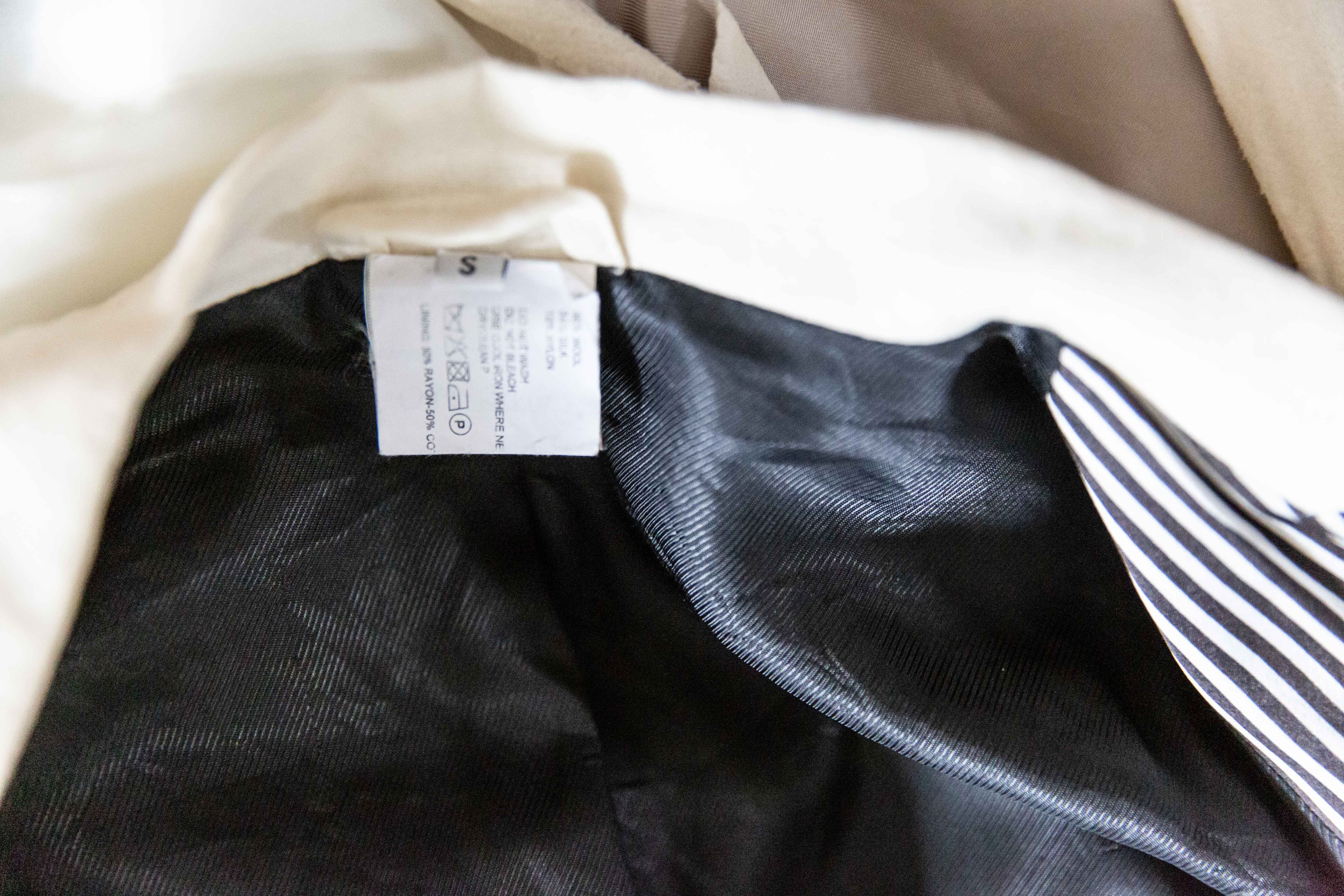 S/S08 Wool/Silk Striped Detail Coat - 3