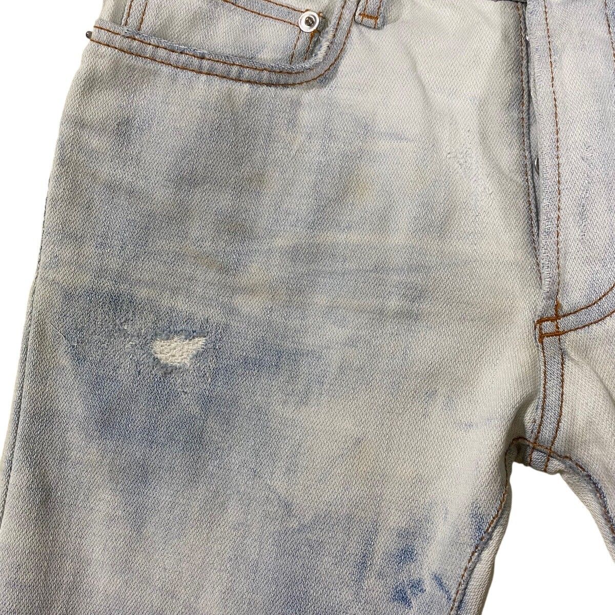 Dior Homme SS06 Dirty Snow Denim Jeans - 8