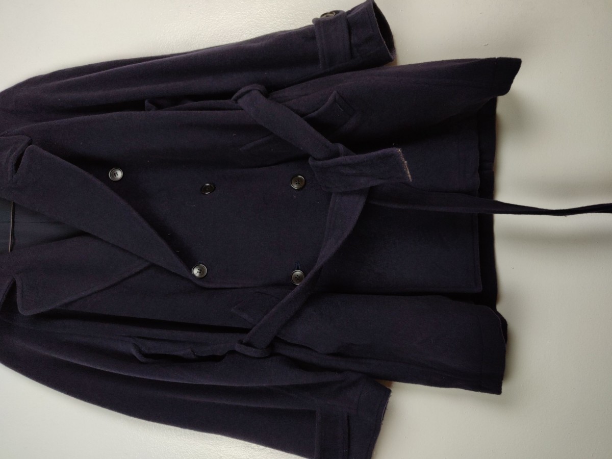 Heavy Double Breast Heavy Coat Jacket - 8