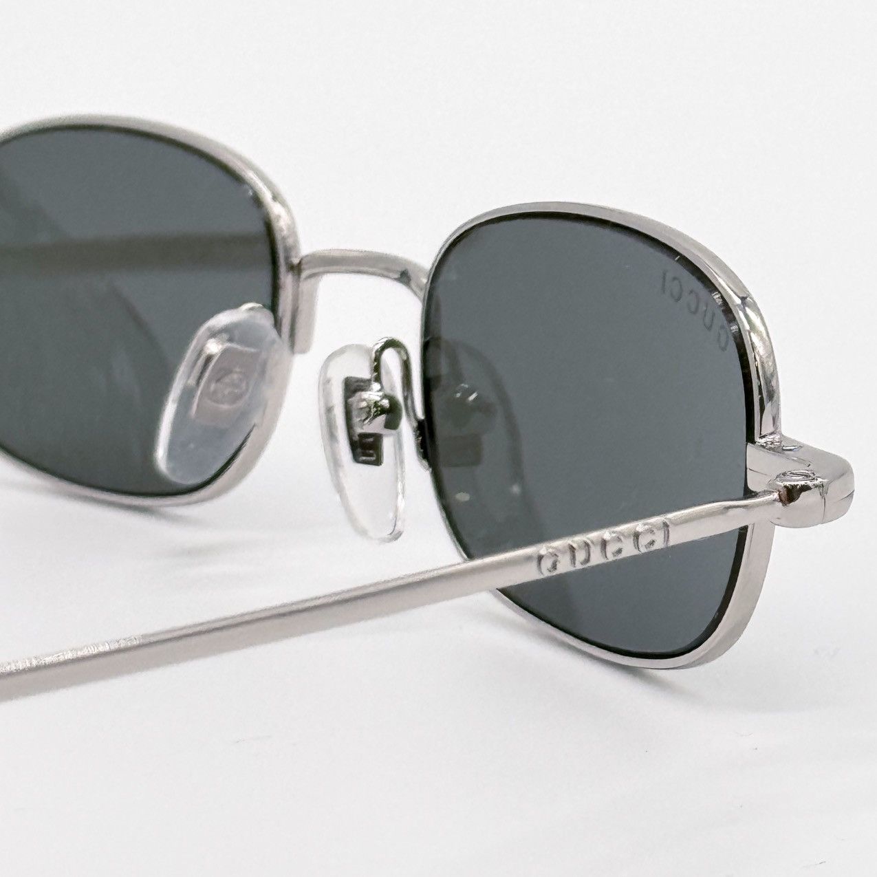 NEW GG1648S 008 GUCCI SILVER METAL GREY UNISEX SUNGLASSES - 9