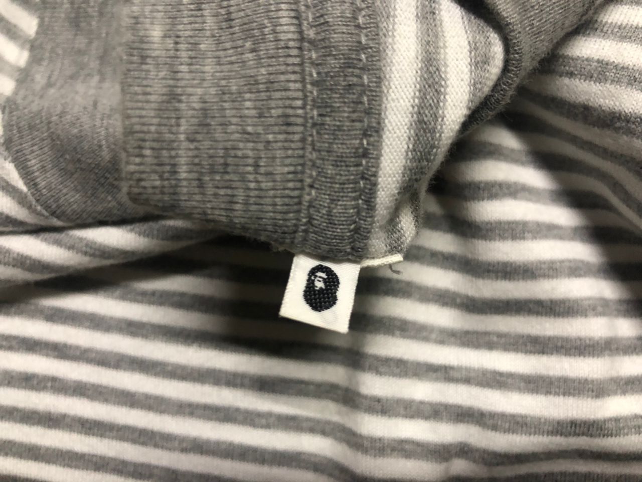 Vintage A Bathing Ape General Stripe Pocket Tee Small Logo - 9