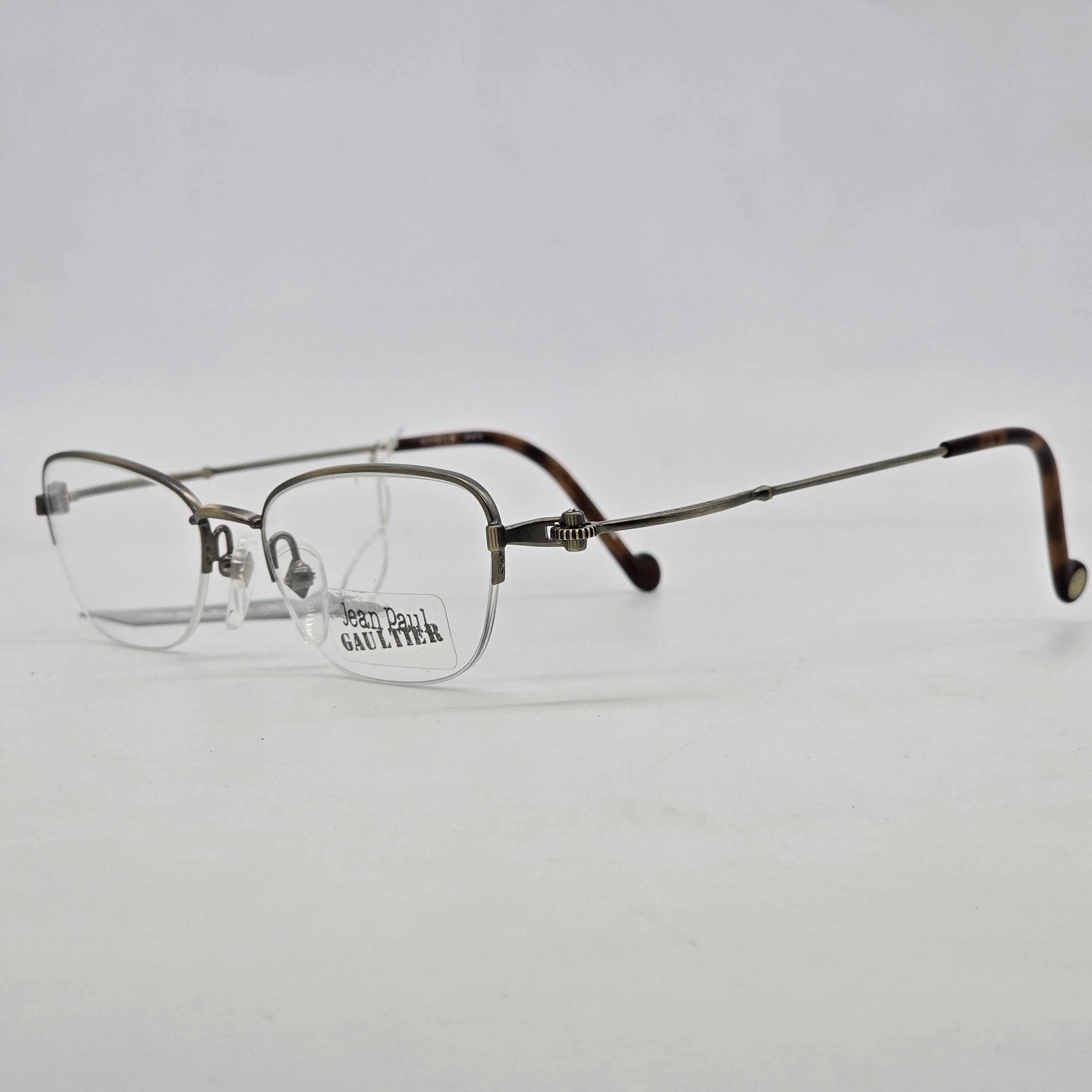 Vintage - Jean Paul Gaultier - 90s Half-Rim Clockwork Glasses - 3