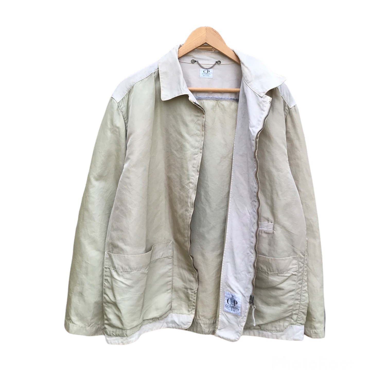 Massimo Osti - Vintage CP Company 90s nylon+Canvas zipper jacket - 3