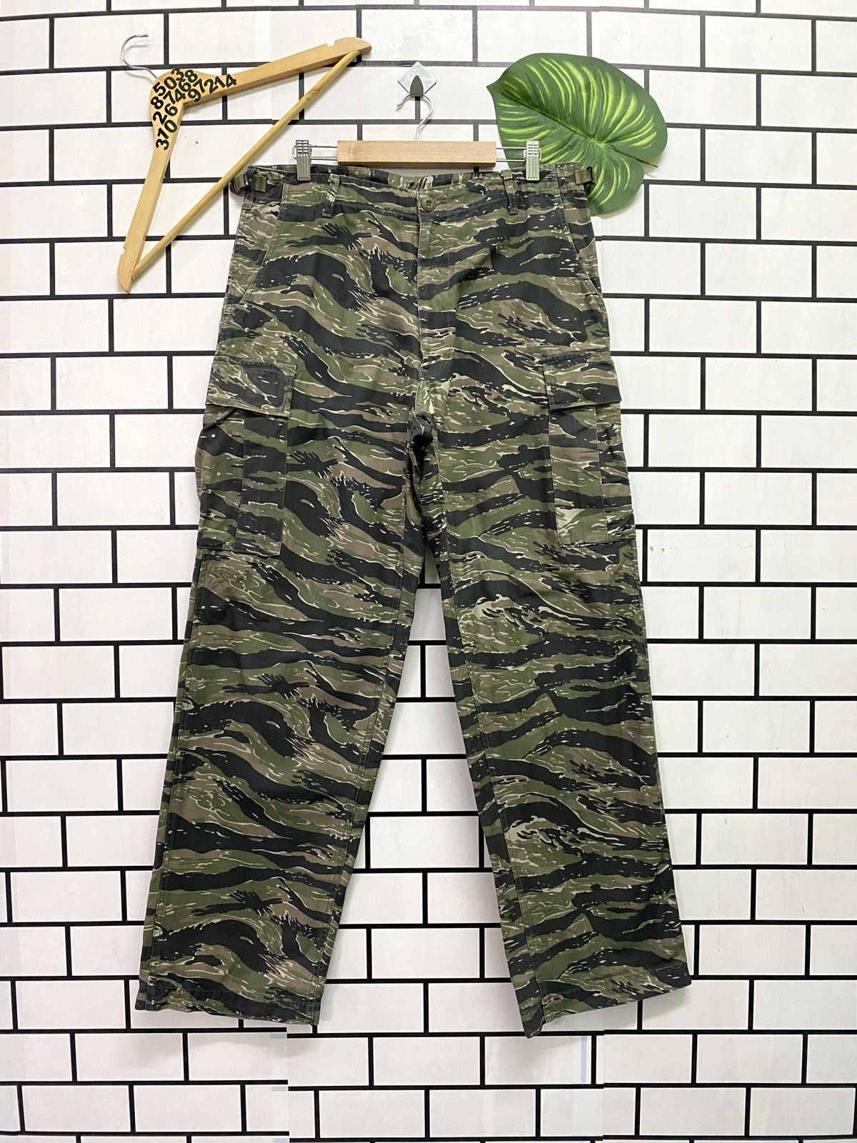 Vintage - Vtg Army Cab Clothing Camo Military Tactical Cargo Pants - 1