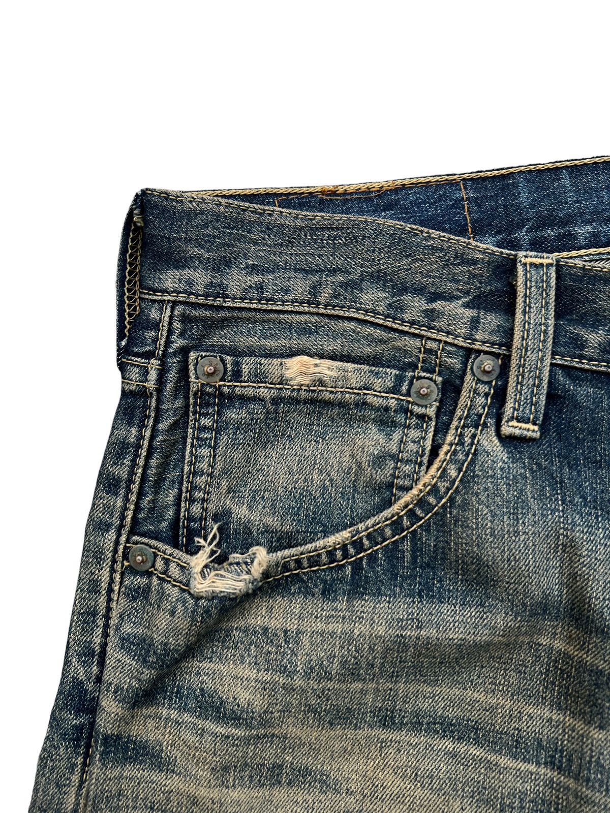 Vintage Levi’s 503 Distressed Rusty Denim Jeans 30x32 - 11