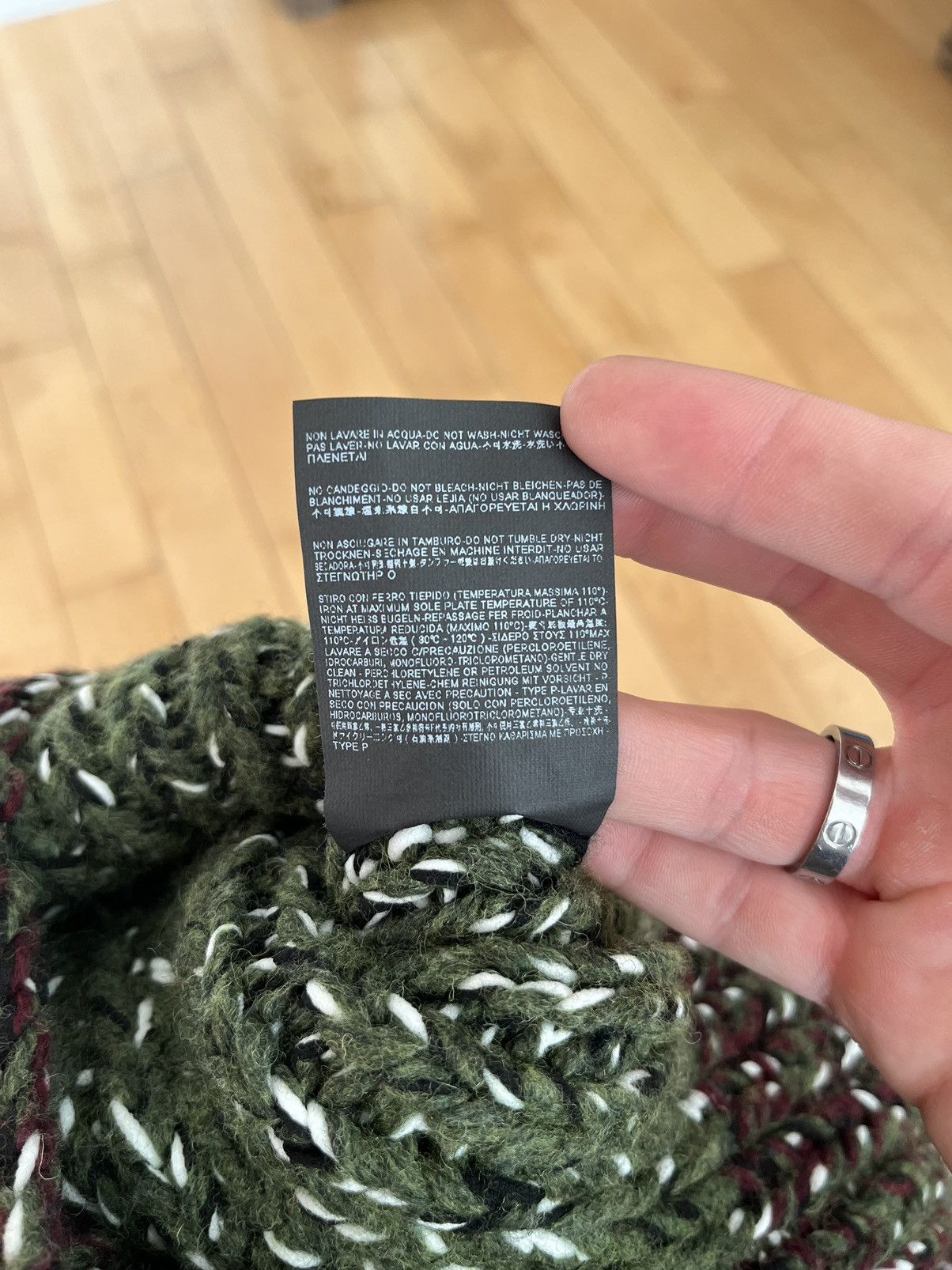 NWT - Balenciaga Marbled Heavy Knit Sweater - 8