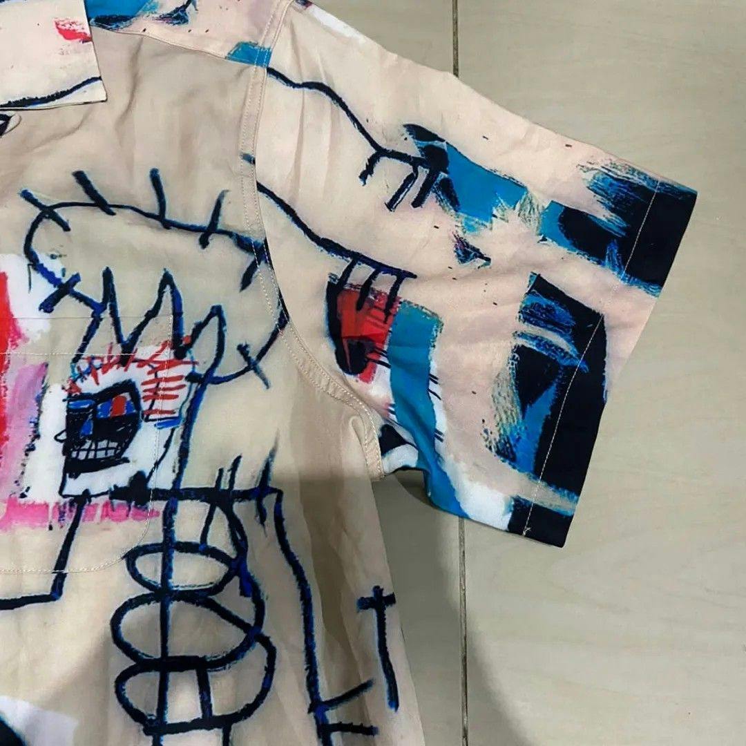 Wacko Maria Jean Michel Basquiat Painting Print Hawaii Shirt - 5